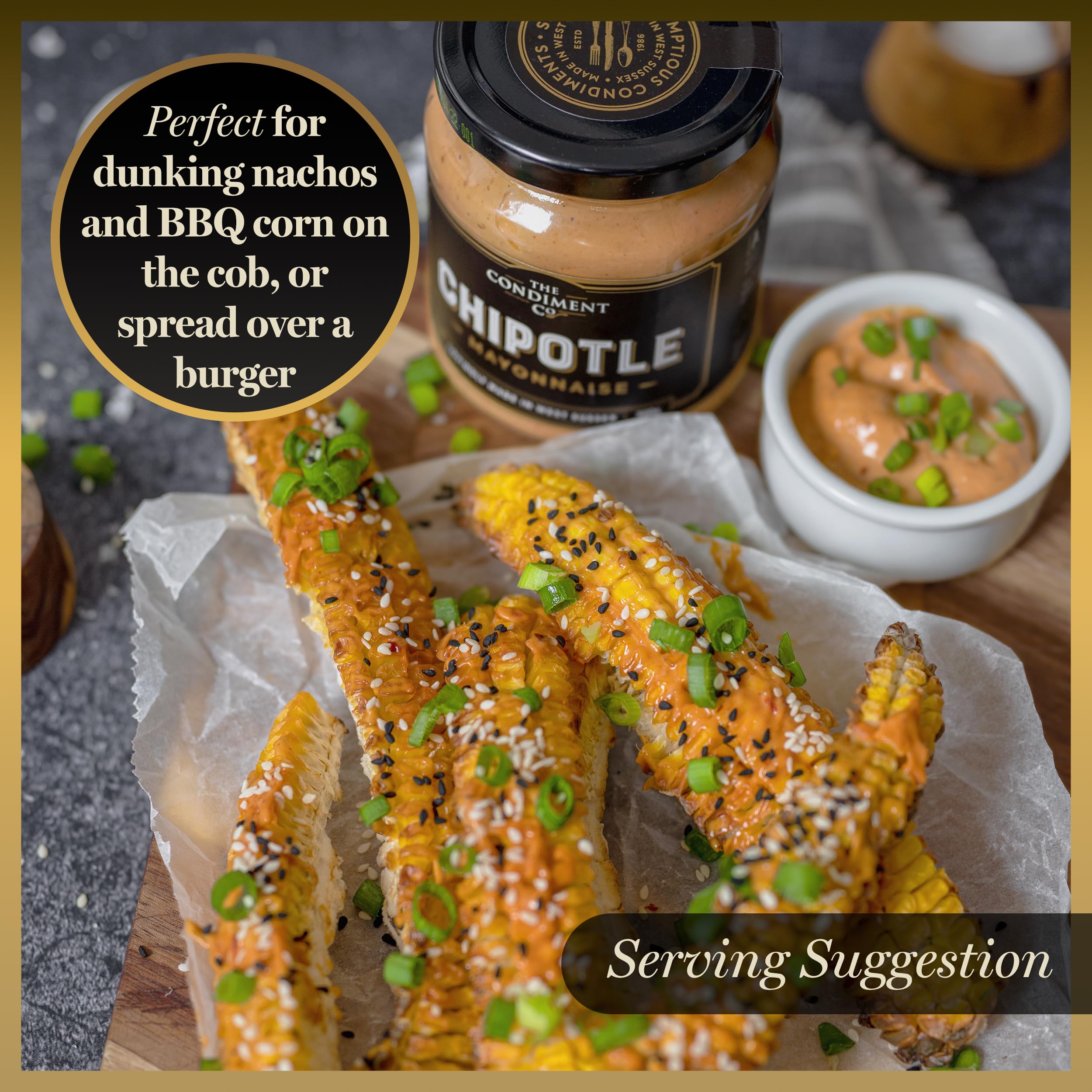 The Condiment Company Chipotle Mayonnaise 300g - Spicy Smoky Mayo with Adobo 4