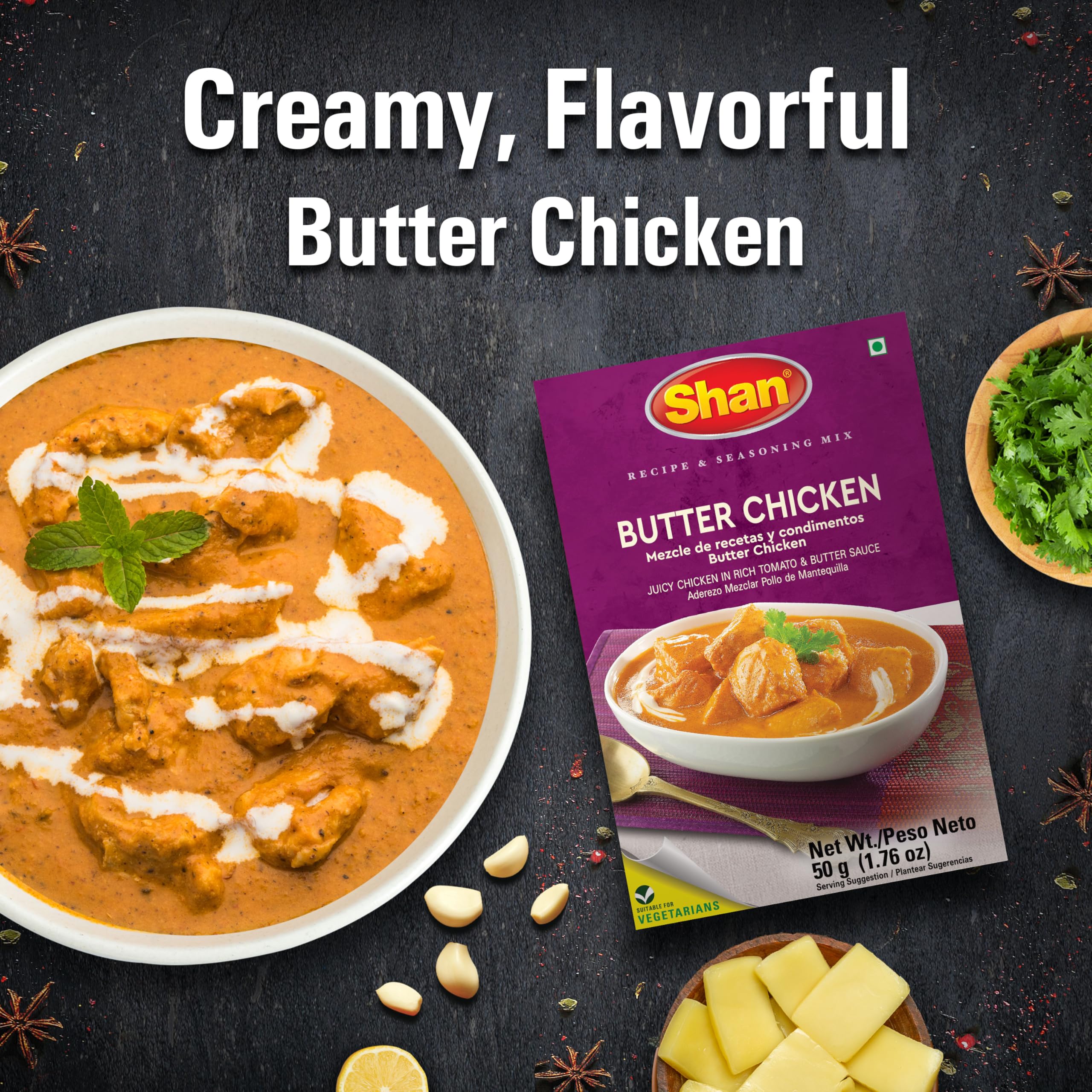 SHAN Butter Chicken Seasoning Mix, 50 g 10