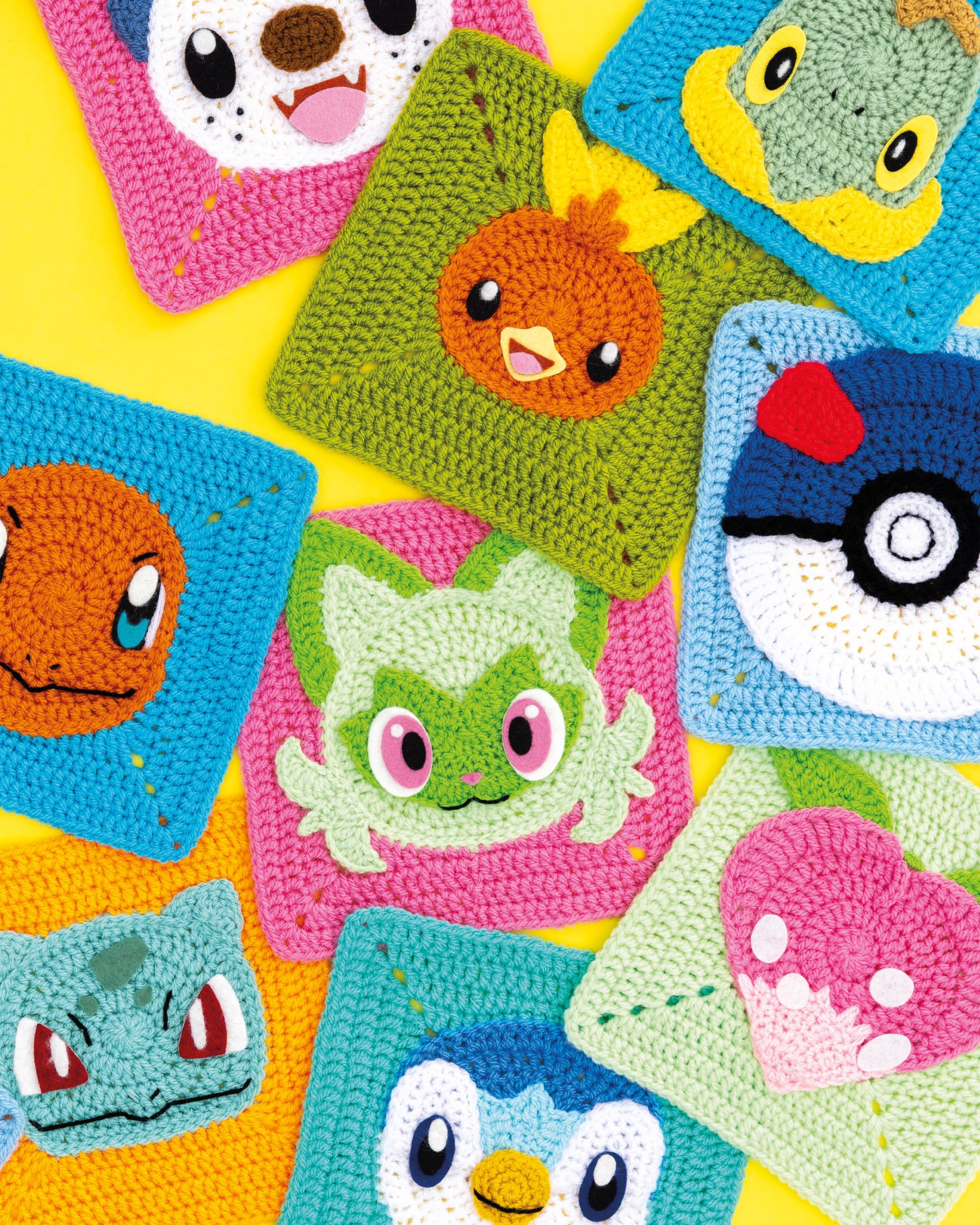 David & Charles Pokémon Crochet Squares: Over 30 Patterns for Textile Arts | Paperback
