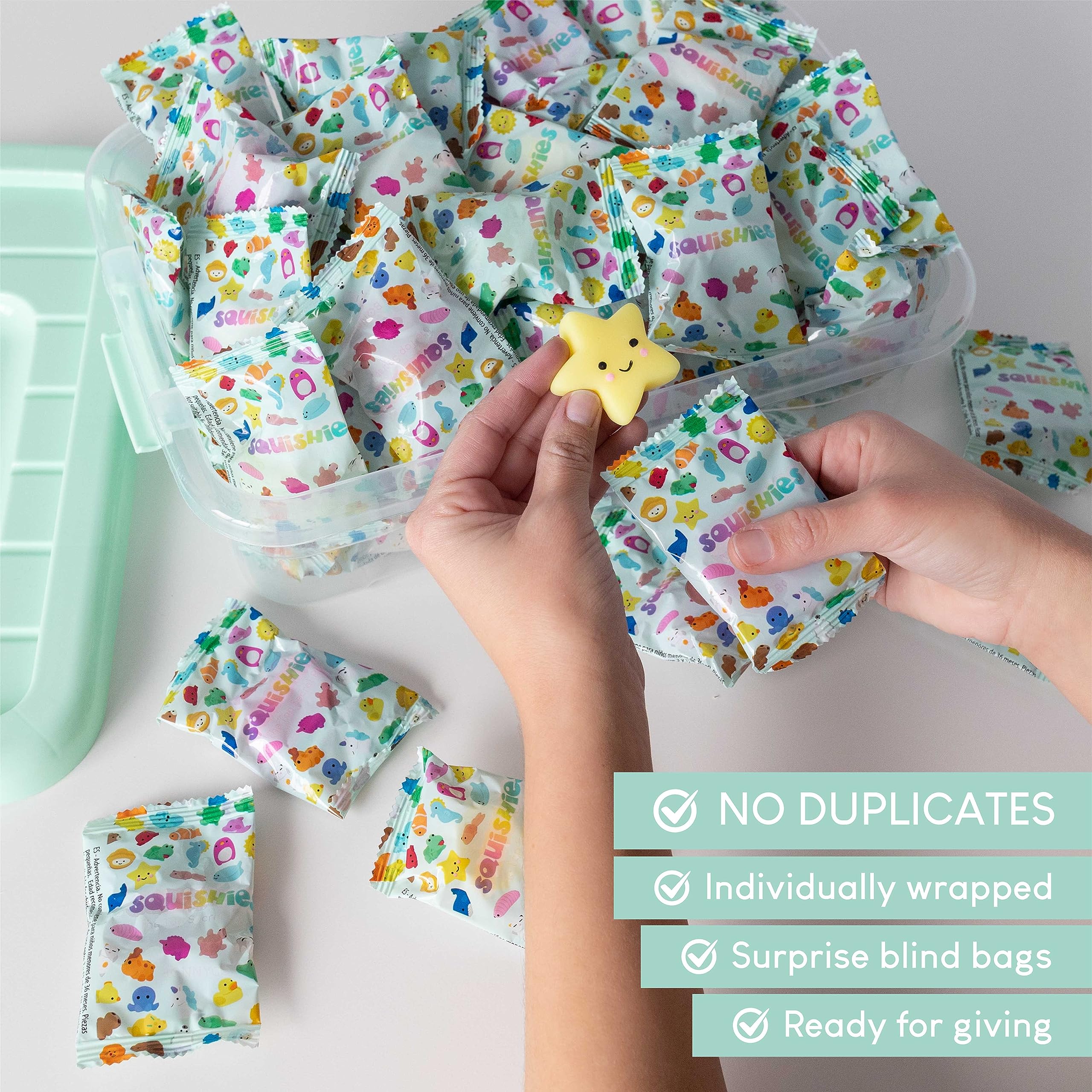 Mochi Squishy Toys - Pack of 80 Unique Squishies for Kids Party Favors 9