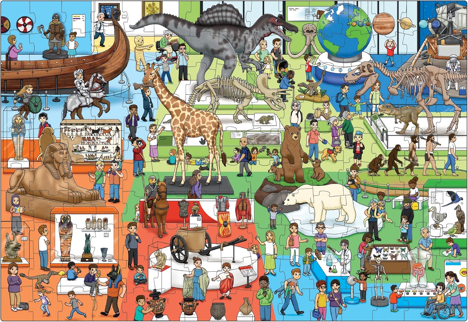 Orchard Toys At The Museum 150-Piece Jigsaw Puzzle - Educational History Puzzle for Kids 4