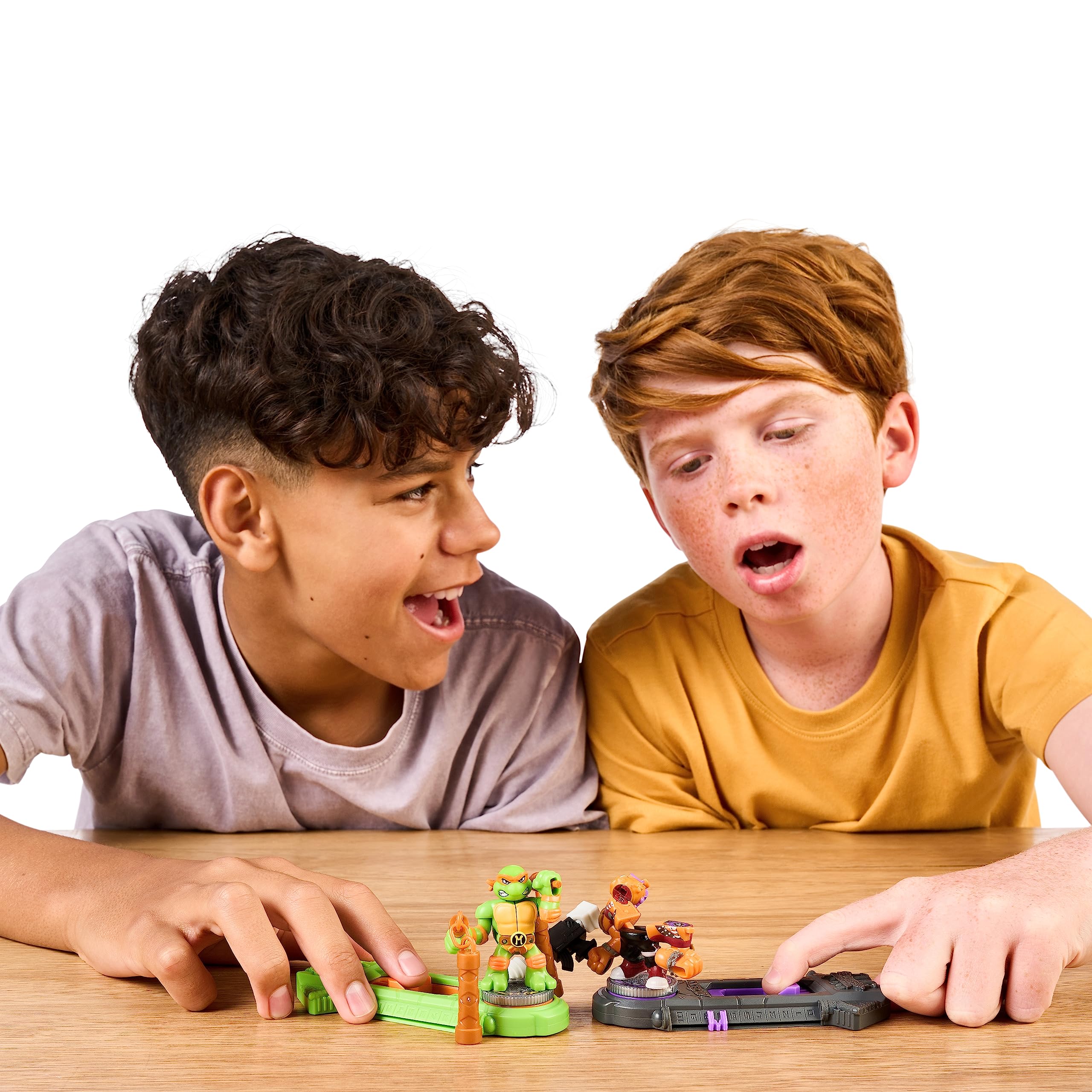 Legends Of Akedo Teenage Mutant Ninja Turtles: Leonardo vs Rocksteady Mini Battling Warriors Versus Pack 9