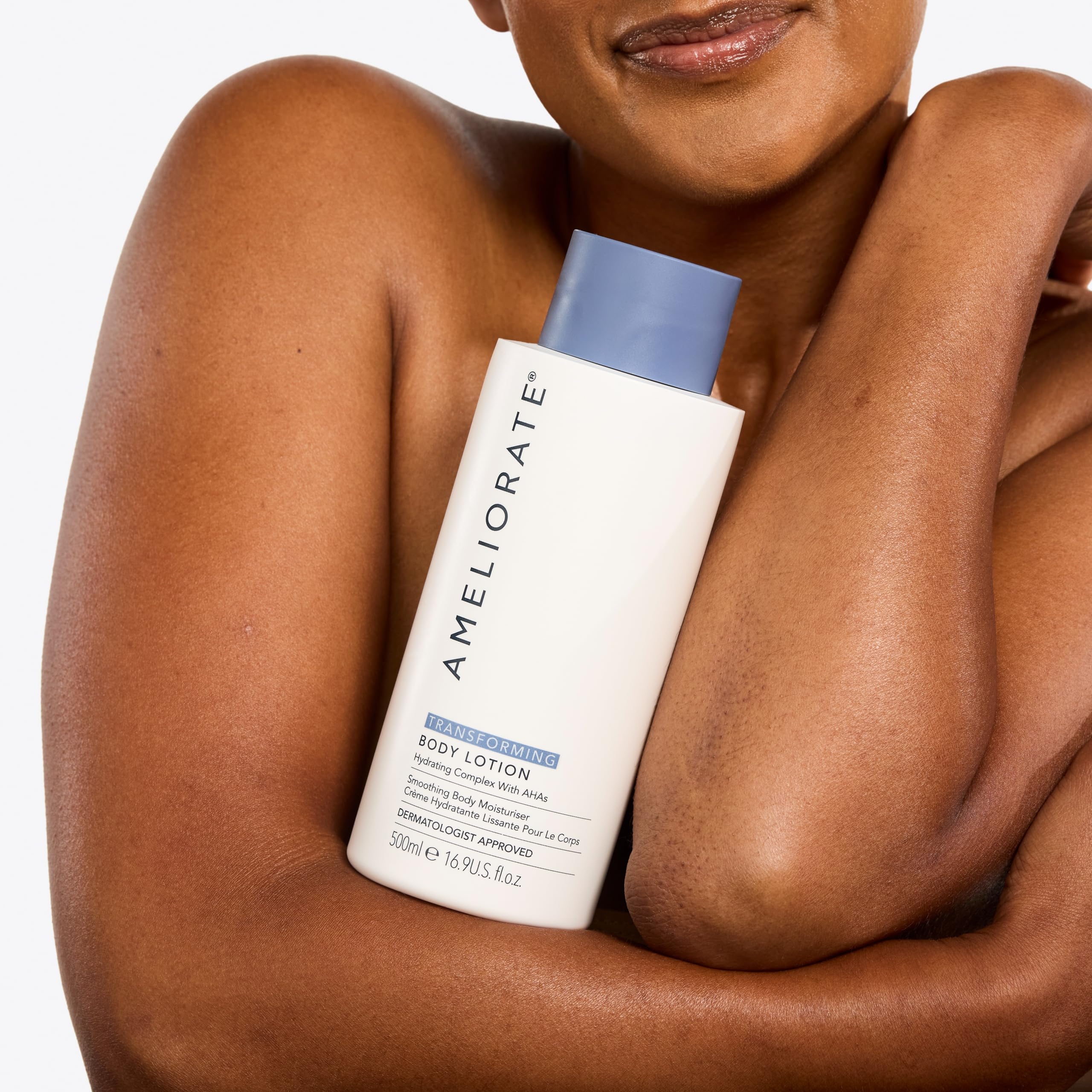 AMELIORATE Transforming Fragrance Free Body Lotion - 500ml | Keratosis Pilaris & Bumpy Skin | Hydrating 5