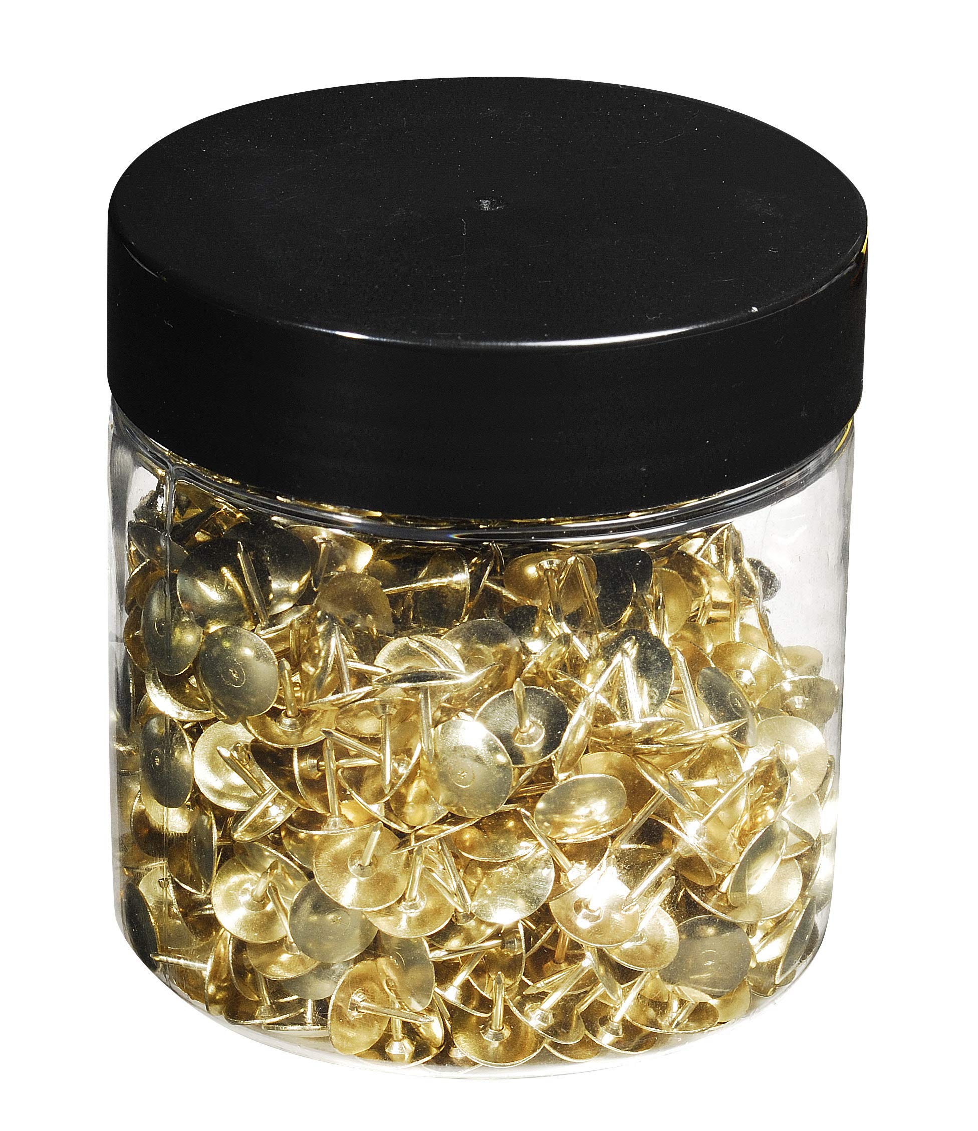 Exacompta Brass Drawing Pins - 9mm Head Size | 750 Pack | Model 14768E 2
