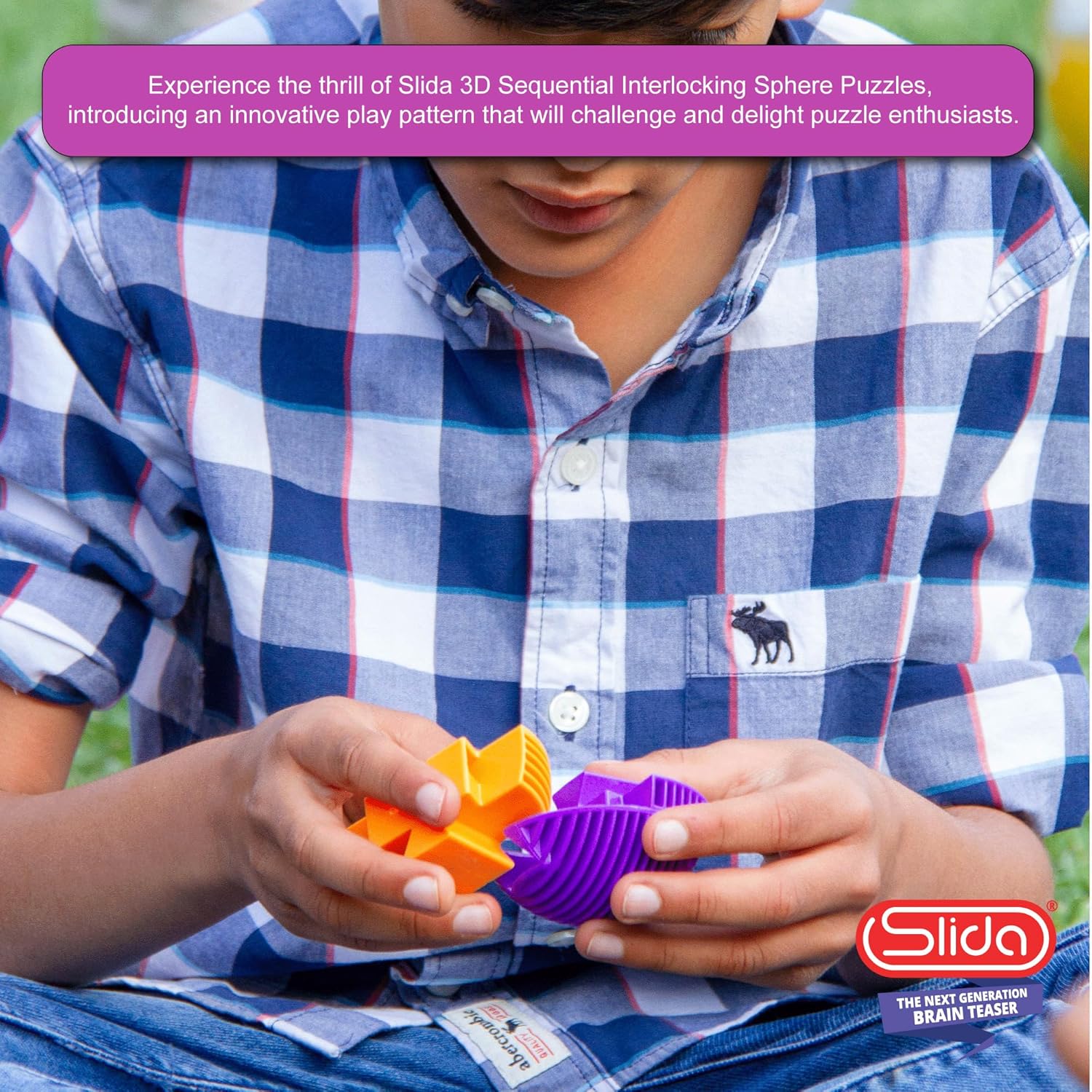 Slida 3D Puzzle Ball - Classic Sphere Brain Teaser for Ages 6+ 11