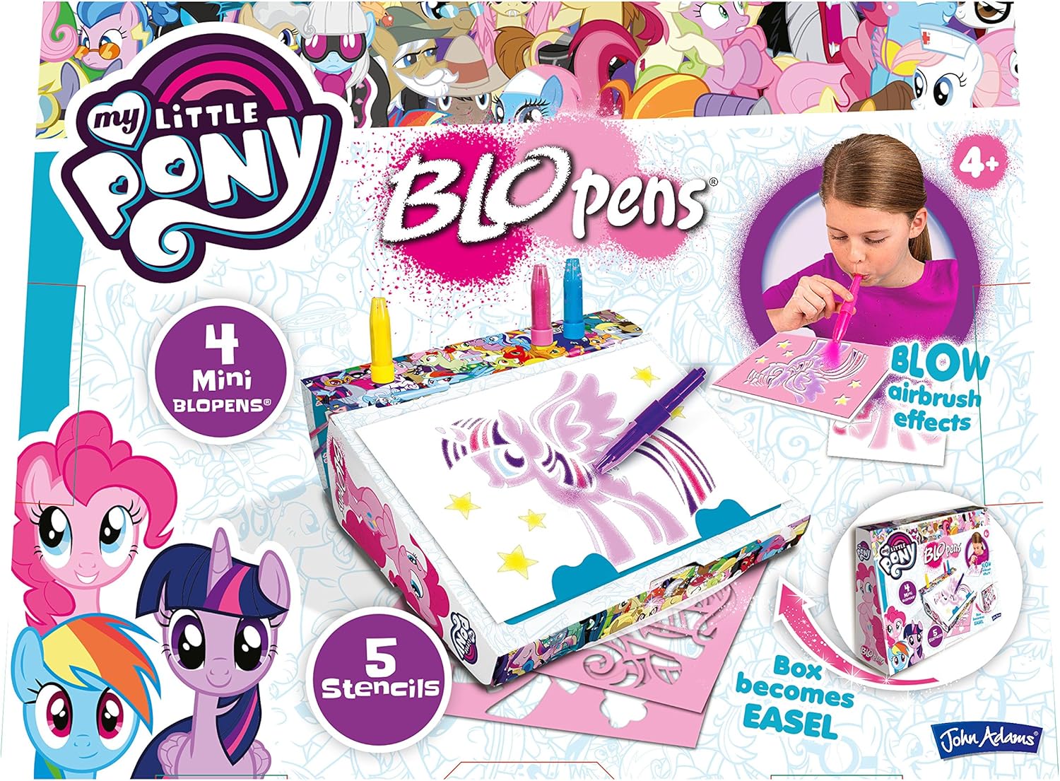 My Little Pony BLOPENS Creative Case - Airbrush Art Set for Kids 6