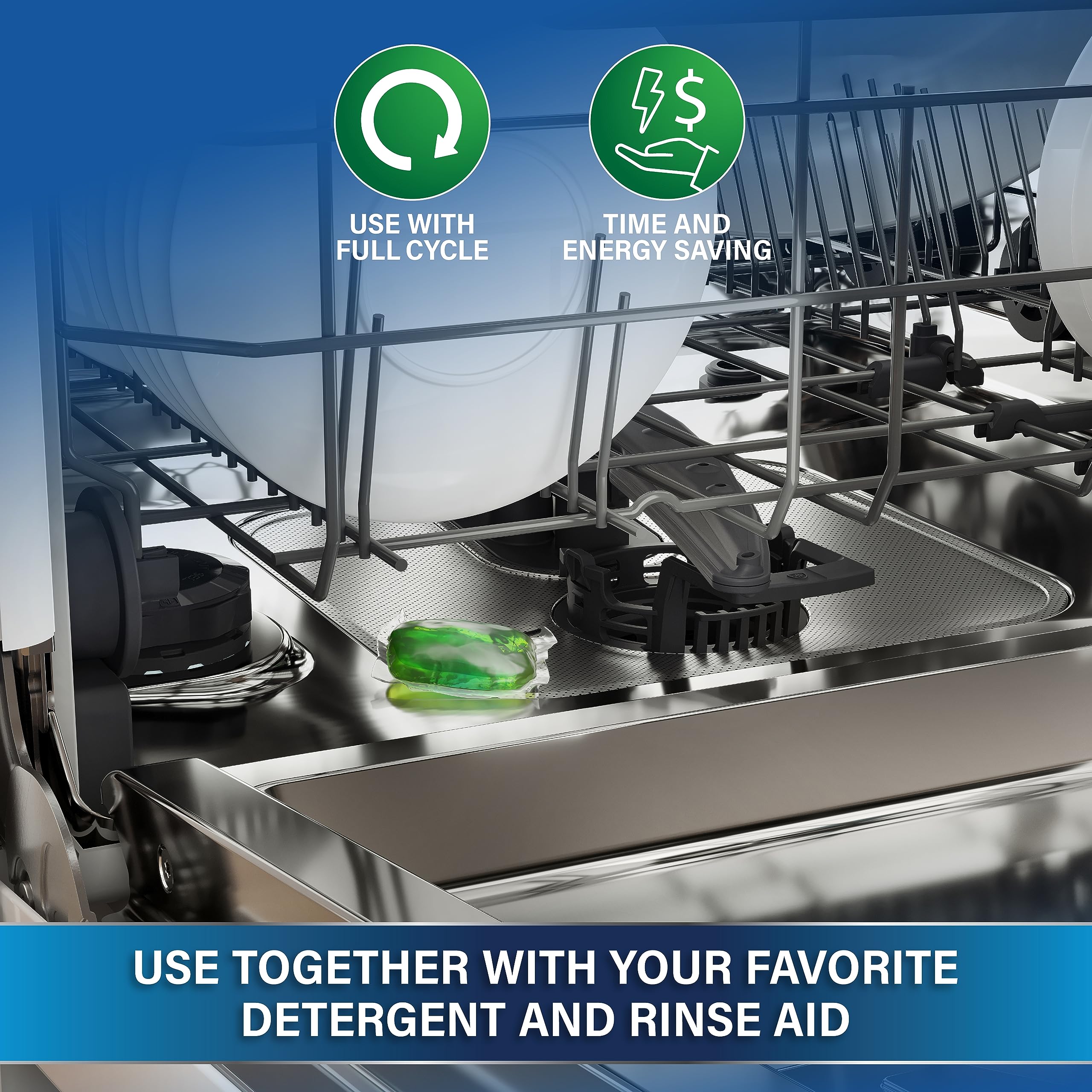 CARE + PROTECT Triple Power Pod Descaler & Degreaser for Washing Machine & Dishwasher 8