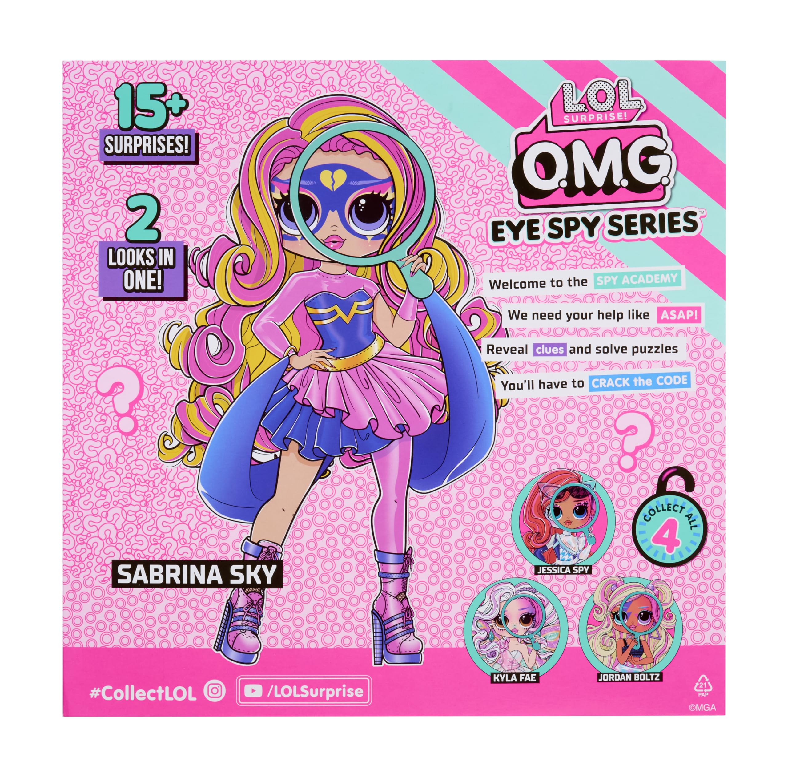 L.O.L. Surprise! OMG Eye Spy Series - Superhero Doll with Fashions & Accessories, Solve Clues & Unlock Surprises 7