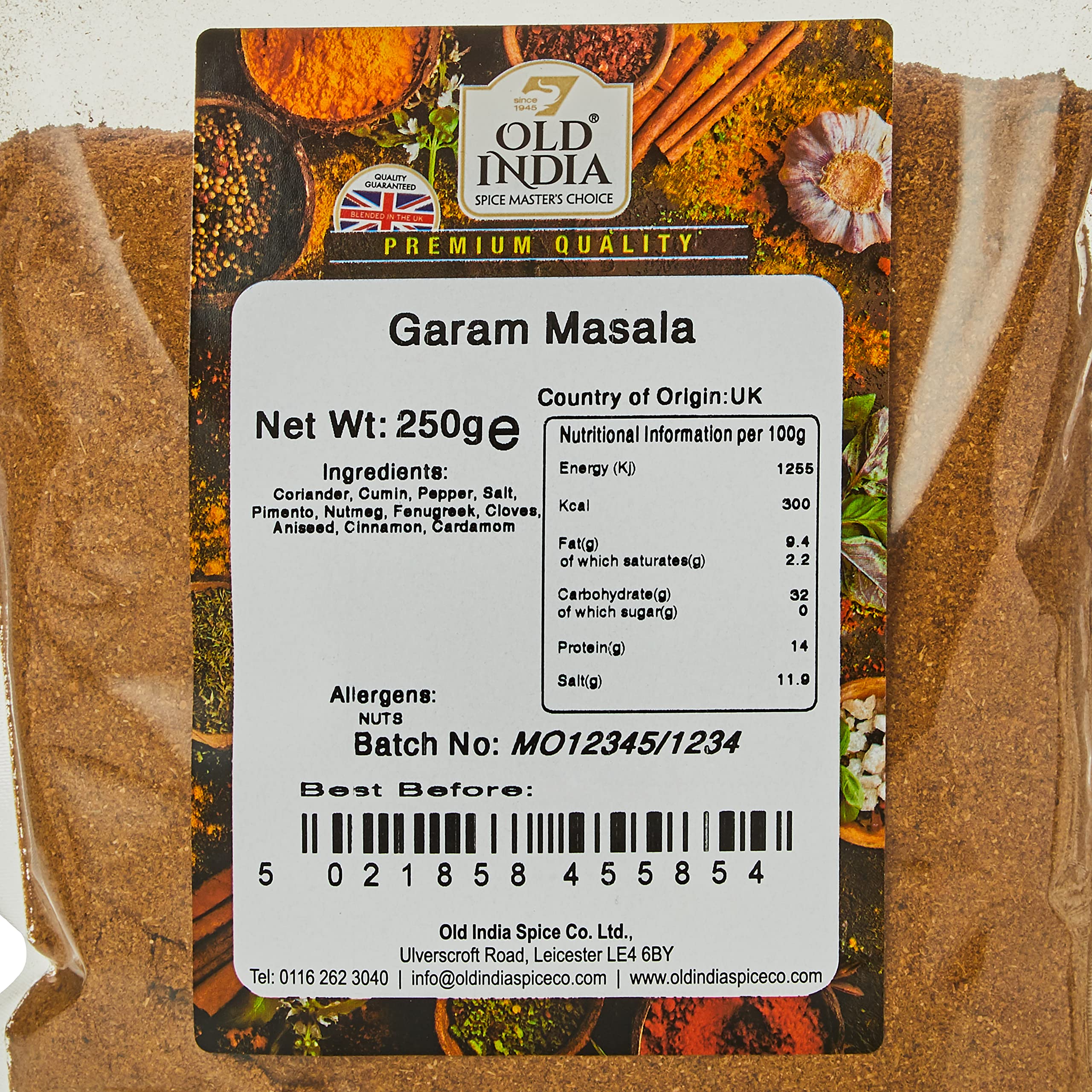 Old India Garam Masala Powder - 100% Natural, Additive & GMO Free | 250g Bag 2