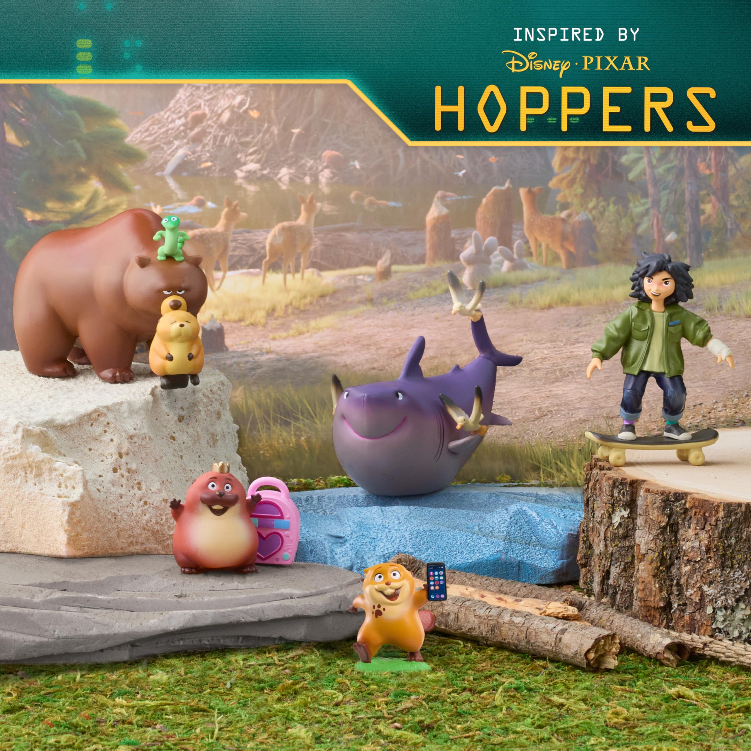 Just Play Disney and Pixar Hoppers Collectible Figure Set | 5 Figures | Ages 3+ 2