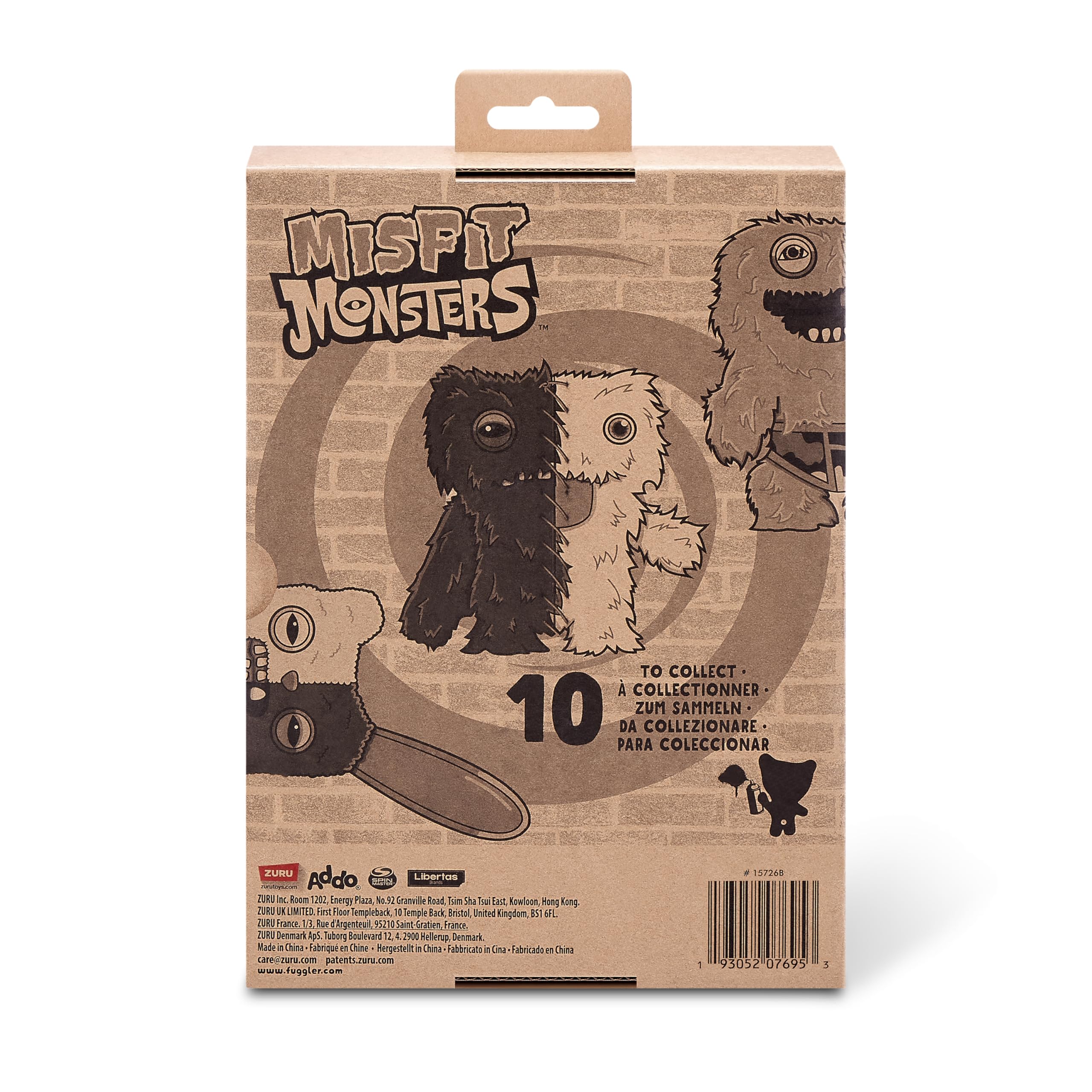 Fuggler Misfit Monsters 9-inch Series 1 - Gaptooth Weirdo Lilac & Red Plush Toy by ZURU 6