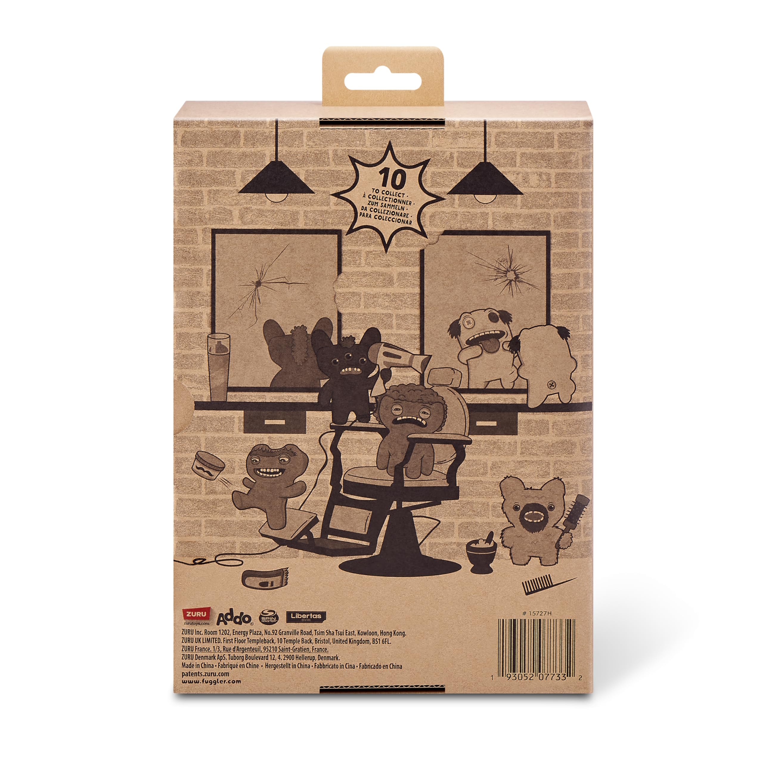 Fuggler Hairy Fuggs 2-Pack - 9-inch Funny Ugly Monster Plush Toys for Kids 4+ 6