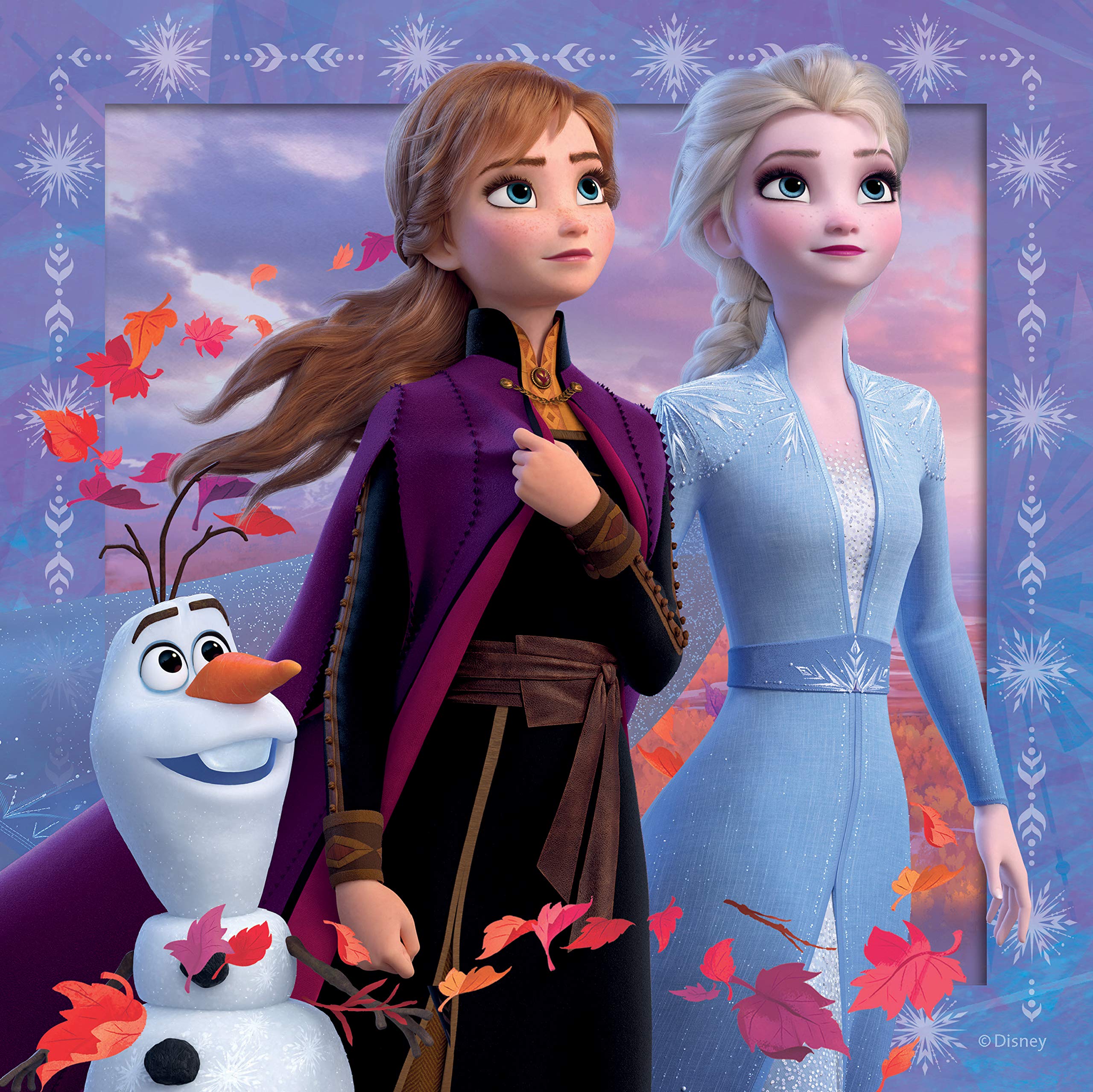 Ravensburger Disney Frozen 2 Jigsaw Puzzles - 3 x 49 Pieces for Kids Age 5+ | Multicolor
