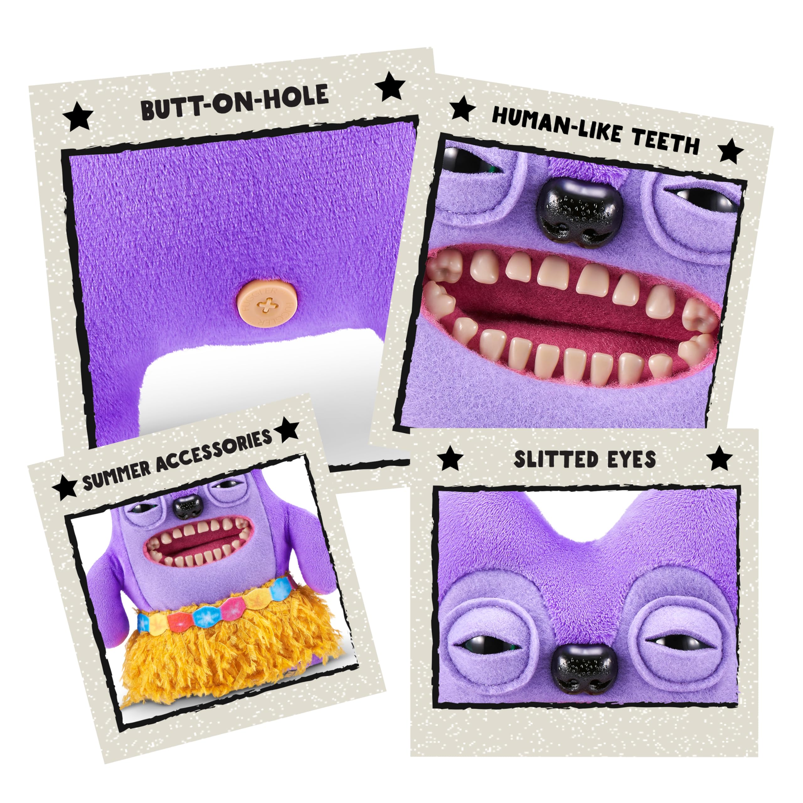 Fuggler Vacay Vibes - Funny Ugly Monster Plush Collectible Toy (Greedy Grinner - Purple) 7