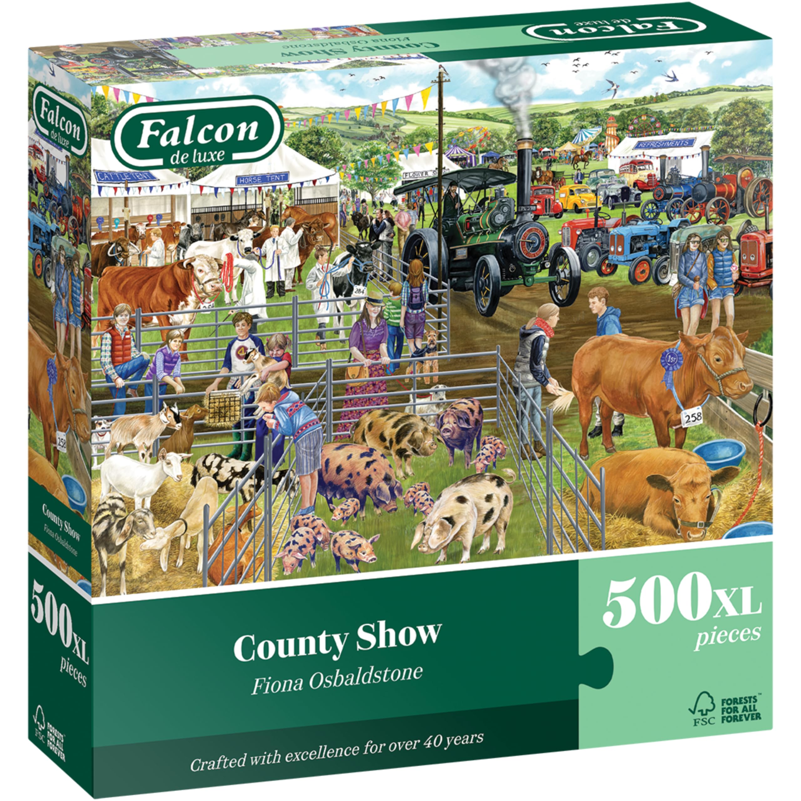 Falcon - County Show 500 XL Piece Jigsaw Puzzle for Adults