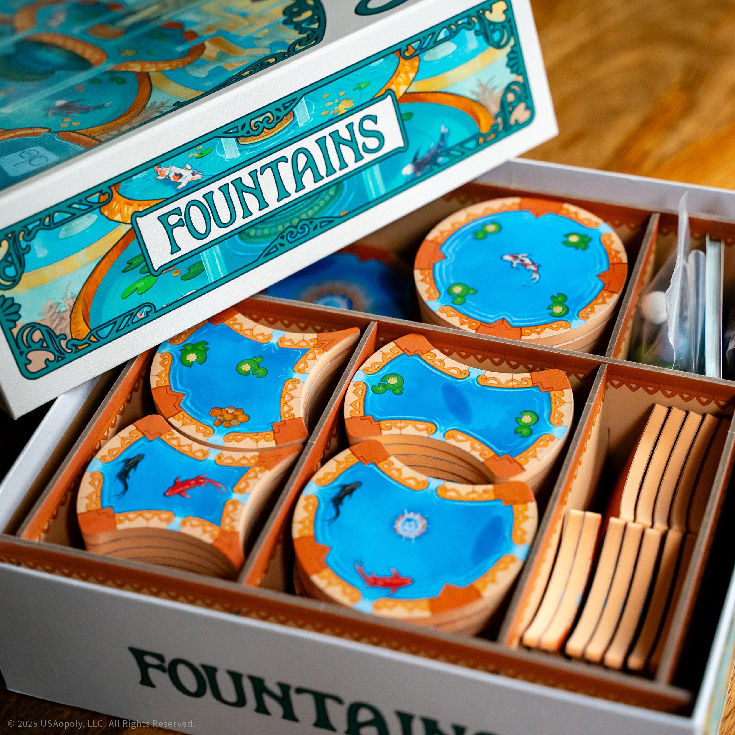 USAopoly Fountains Board Game 4
