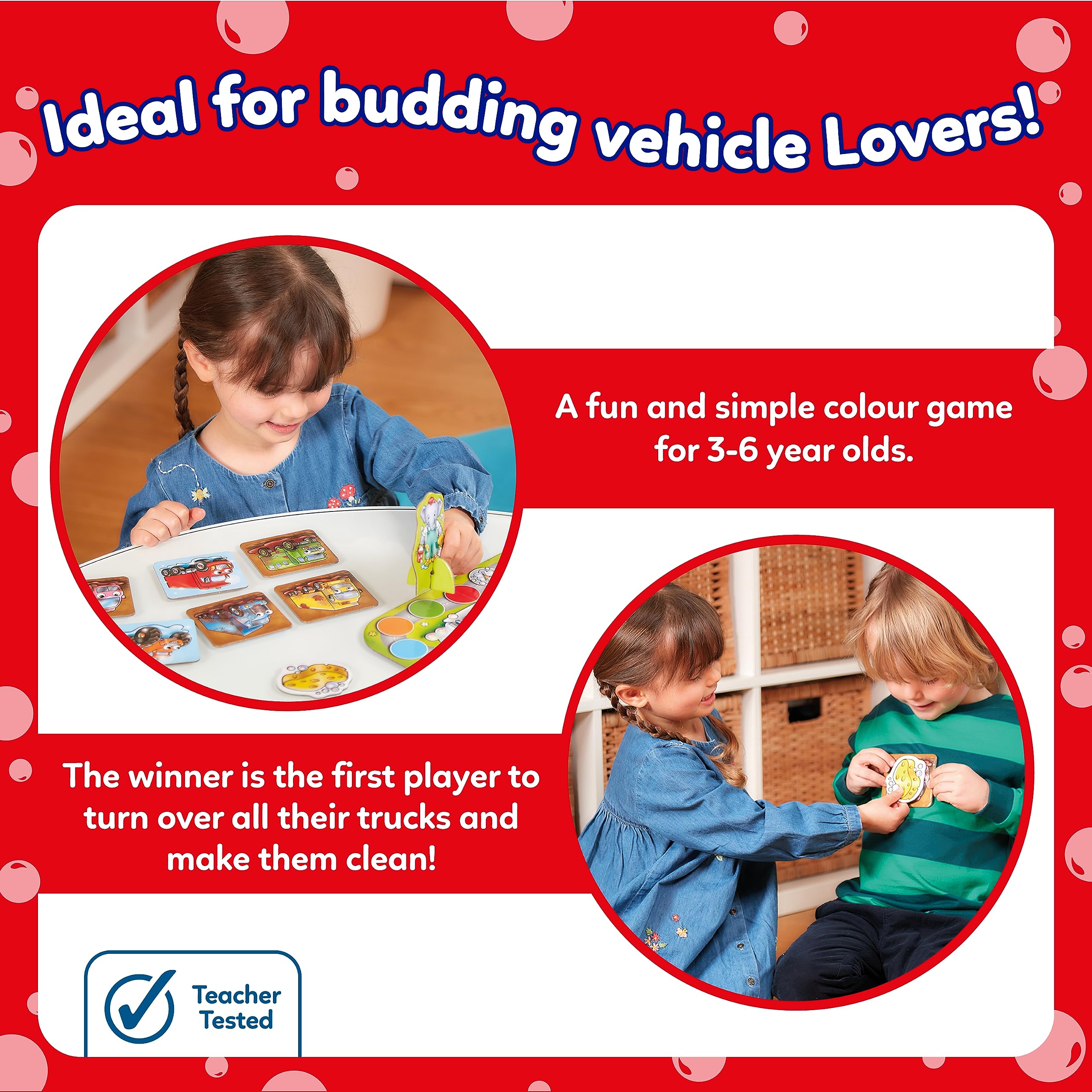 Orchard Toys Mucky Trucks Game - Colour Matching for Ages 3-6 | 2-4 Players 3