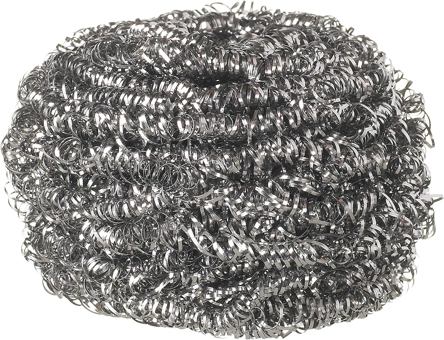 Spontex Essentials Tough Metal Scourers - 12 Packs of 4 (48 Total Scourers)