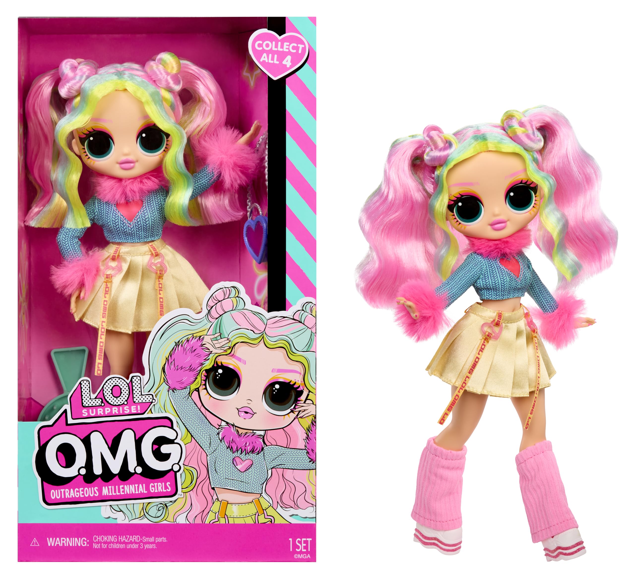 L.O.L. Surprise! OMG Doll - Bubblegum D.J. | Fashion Doll with Fabulous Fashions | Collect All 4