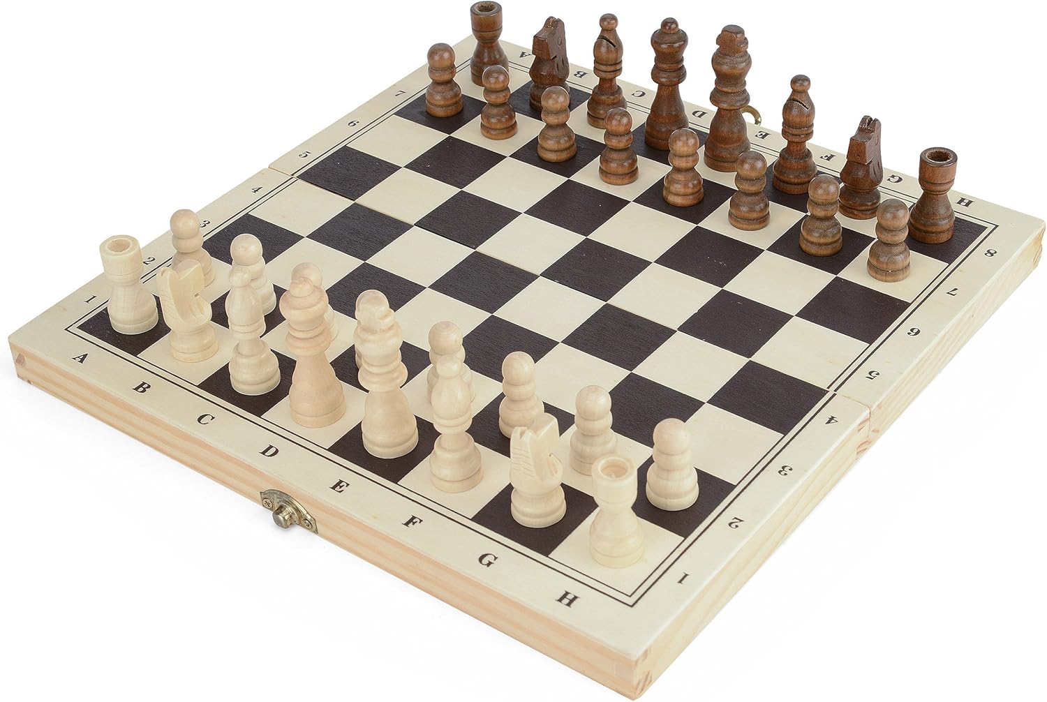 Toyrific Chess, Draughts And Backgammon Game Board, 3-in-1 Board Games for Kids