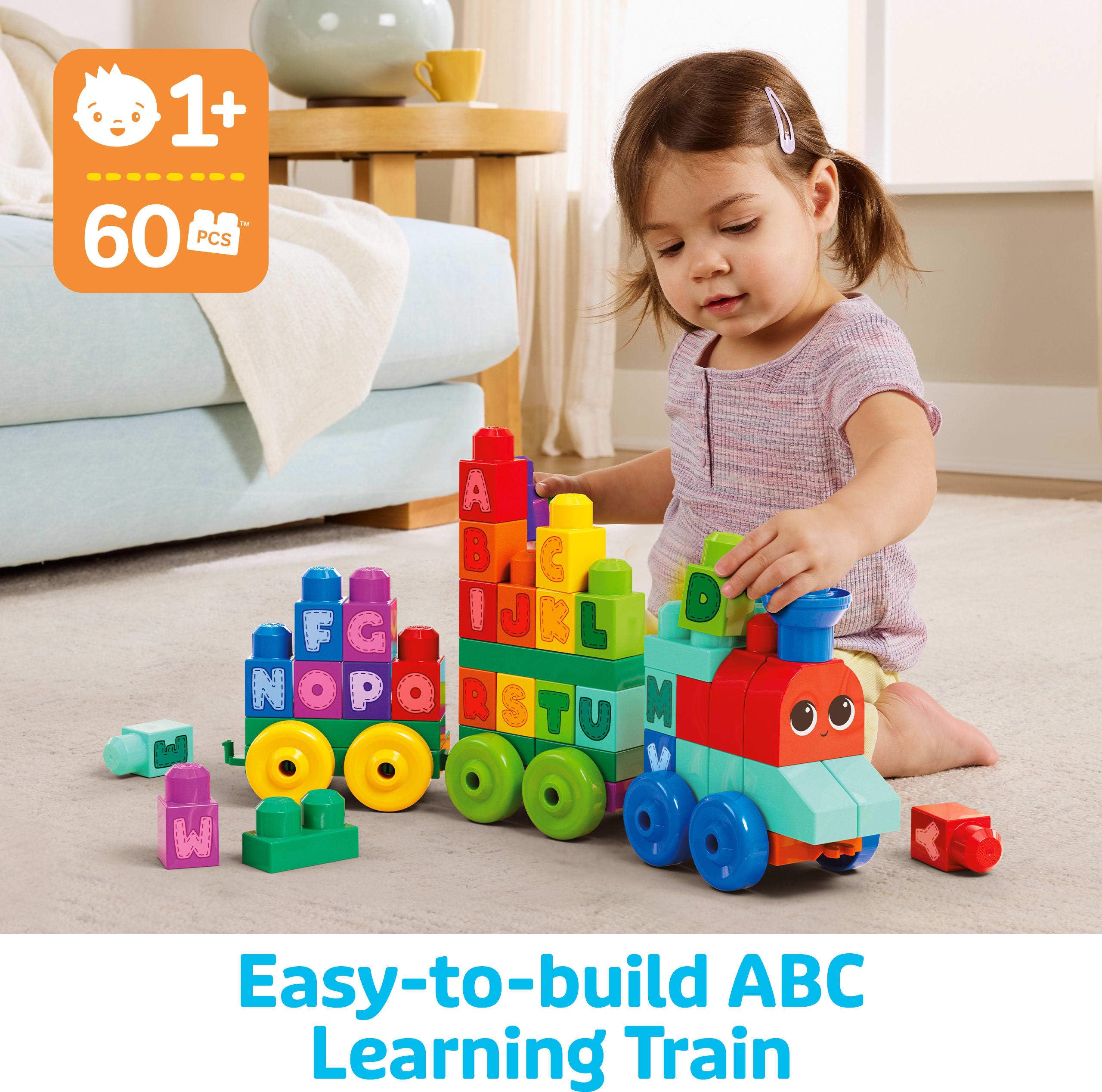 Mega Bloks Building Basics ABC Learning Train - Educational Building Set for Toddlers 1+ 8