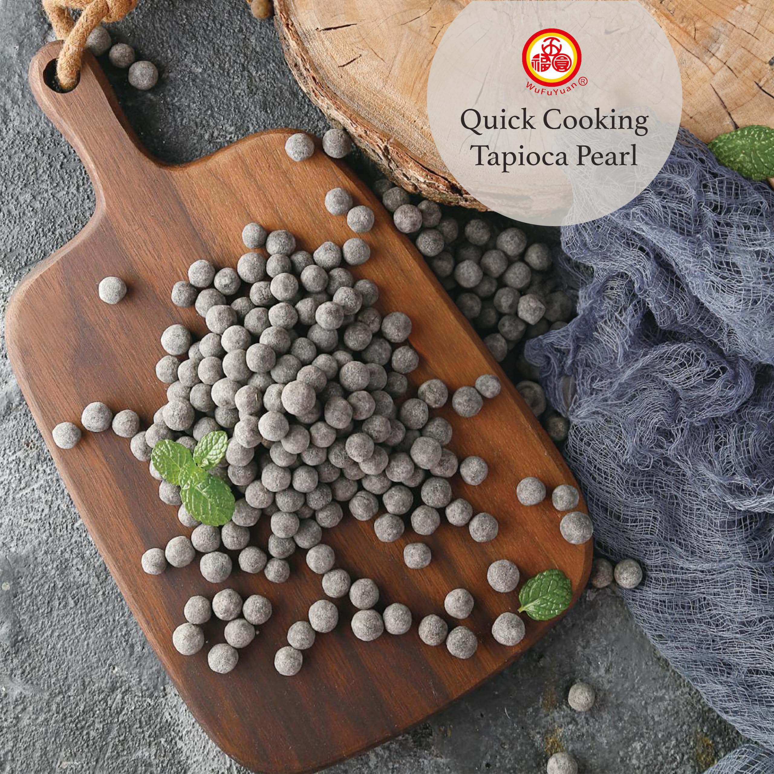 WuFuYuan Black Tapioca Pearl - Chewy Texture for Bubble Tea | 250g 3