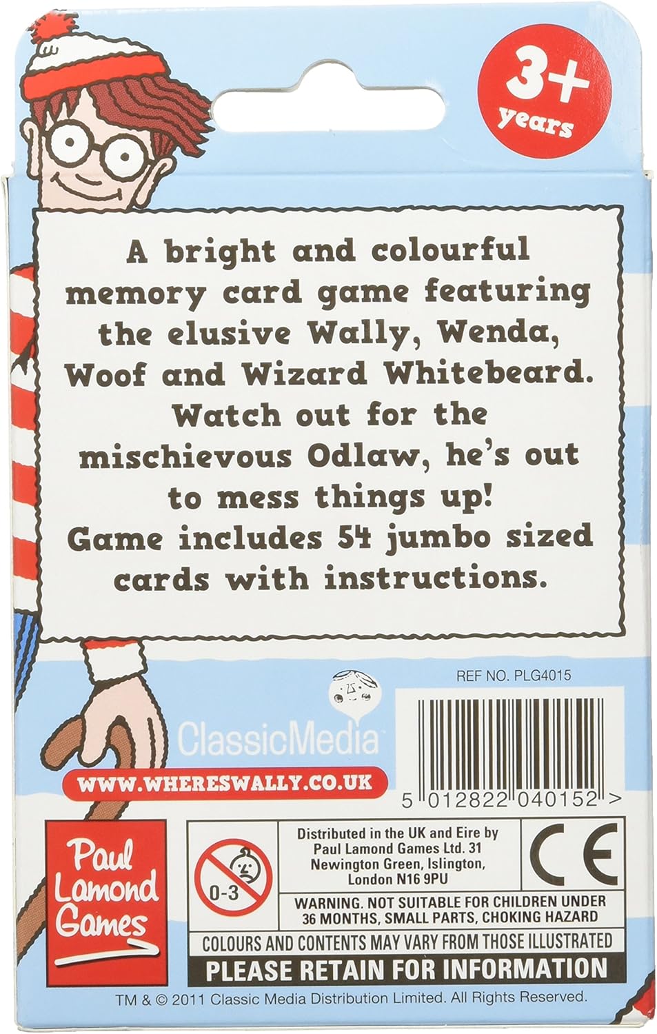 Paul Lamond Where's Waldo Card Game