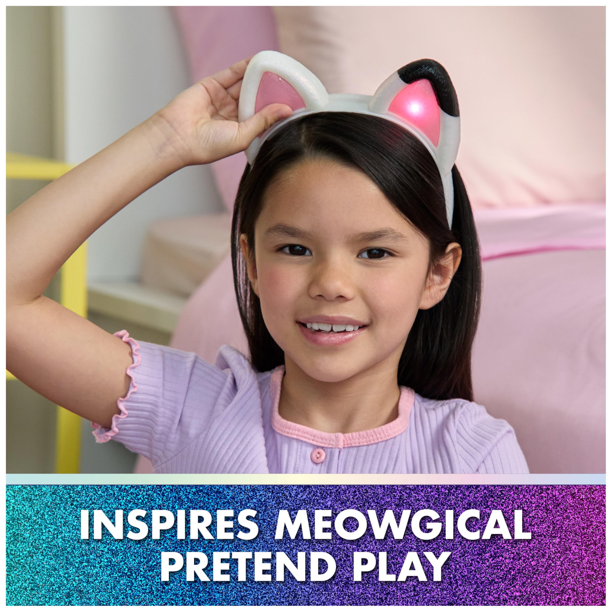 Gabby's Dollhouse Meow-mazing Interactive Ears Hairband - Touch & Motion Activated, 3 Modes, Multicolor 7