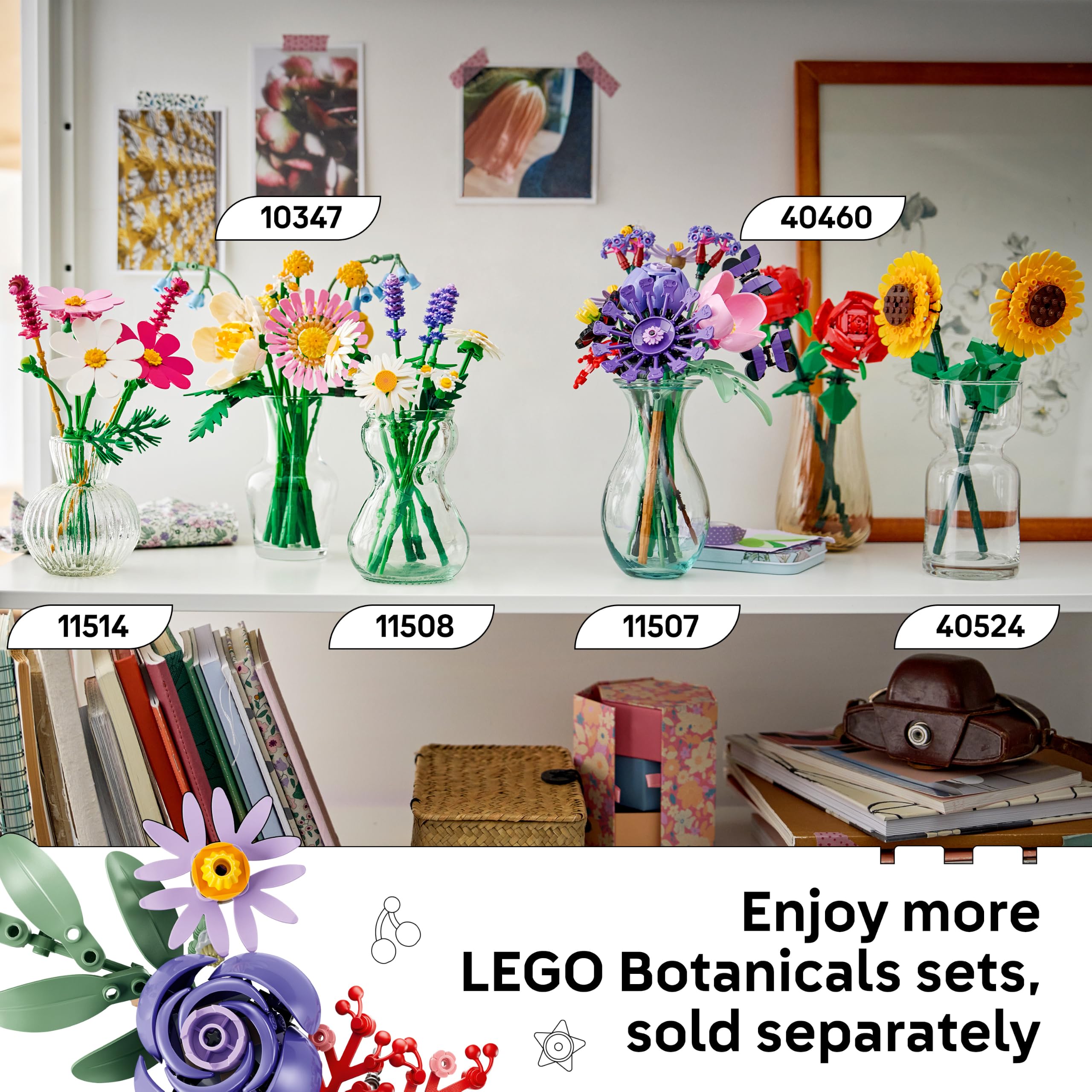 LEGO Botanicals Olivia Rodrigo's Flower Bouquet Building Set | 11 Flowers | Ages 9+ 7