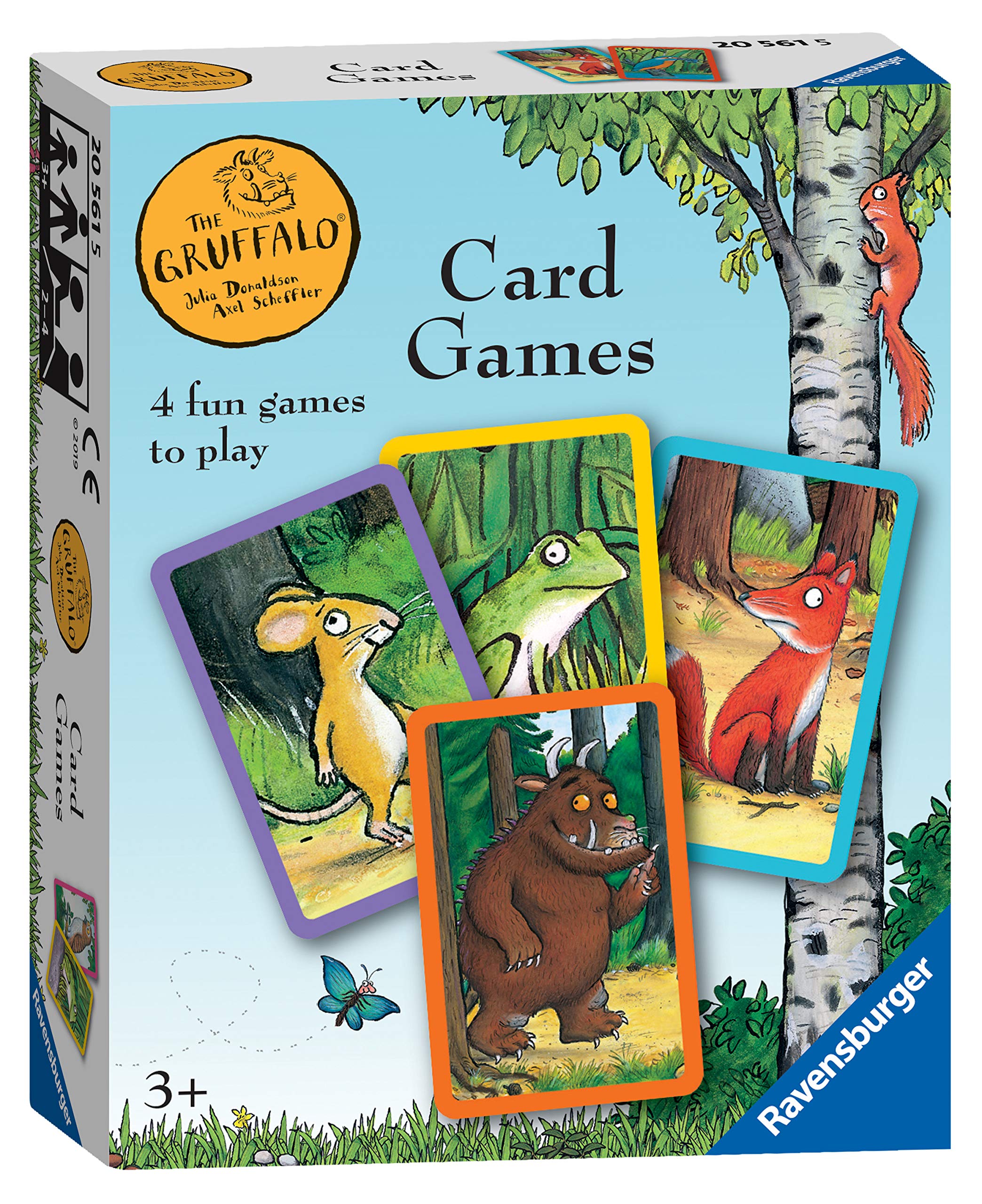 Ravensburger The Gruffalo Card Game for Kids - 4-in-1 Family Card Games (Snap, Happy Families, Swap, Pairs) 4