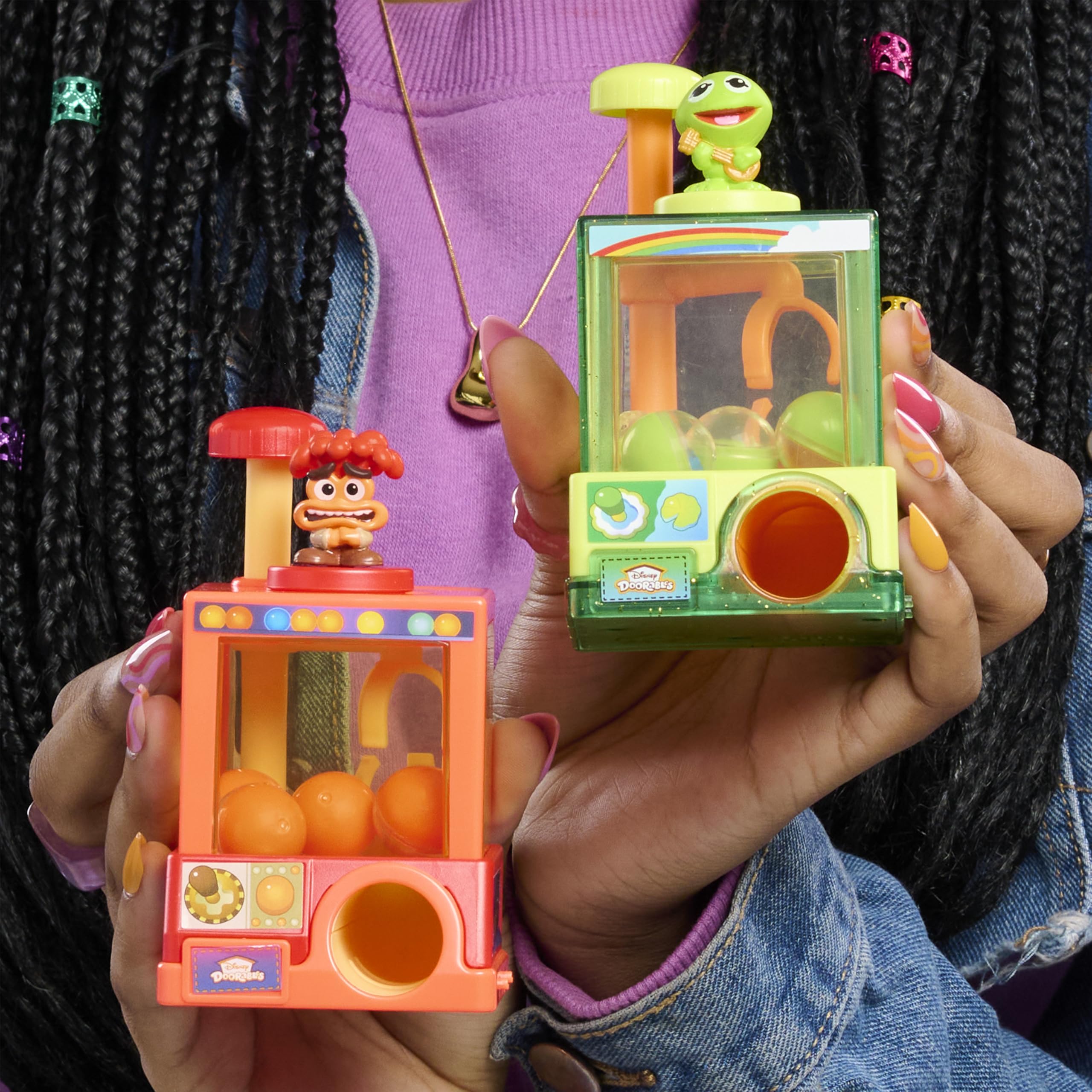 Just Play Disney Doorables Whatcha Gotcha Claw Machine - Squish’Alots Collectible with Micro Figures & Stickers 7