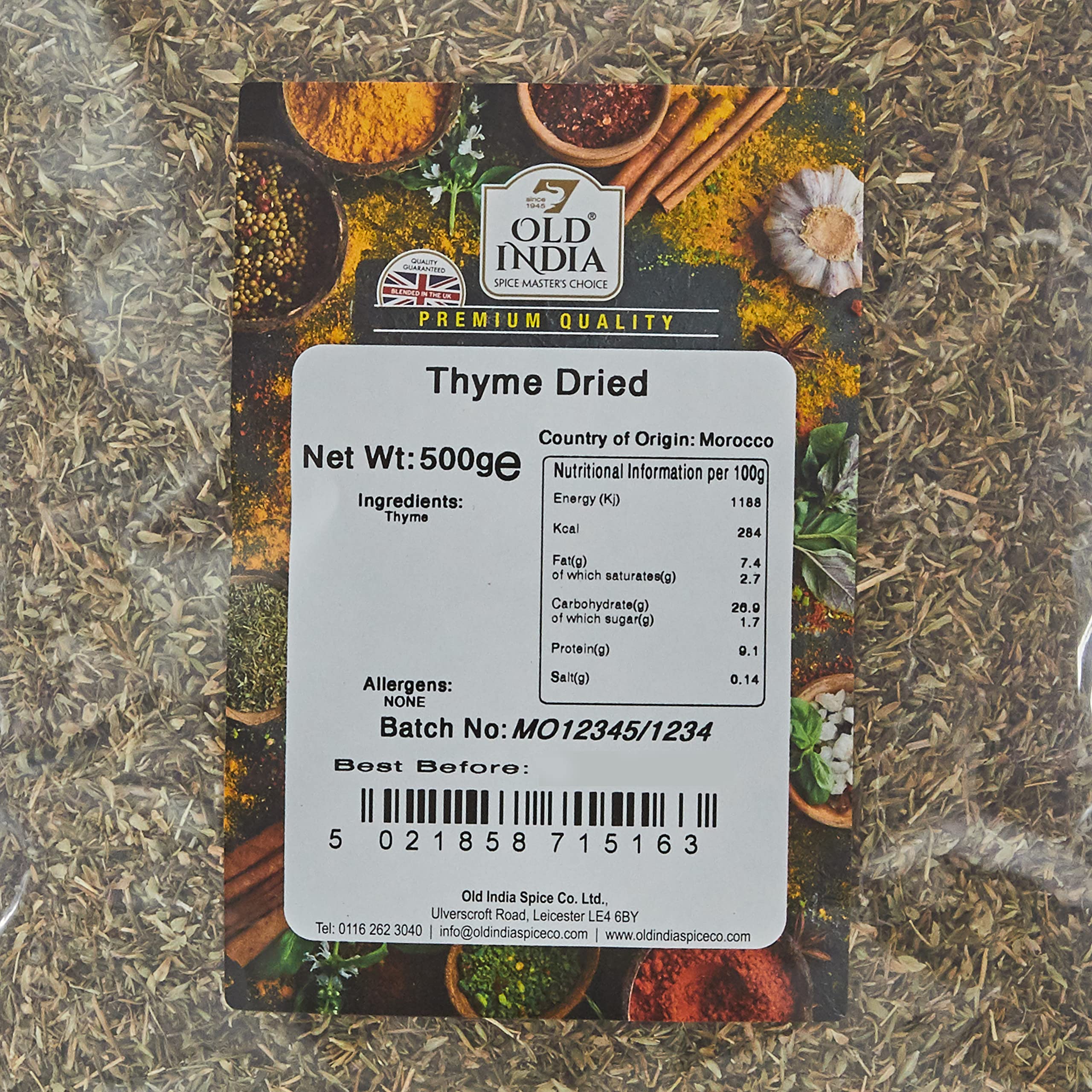 Old India Thymian 500 g Ganzes Kraut