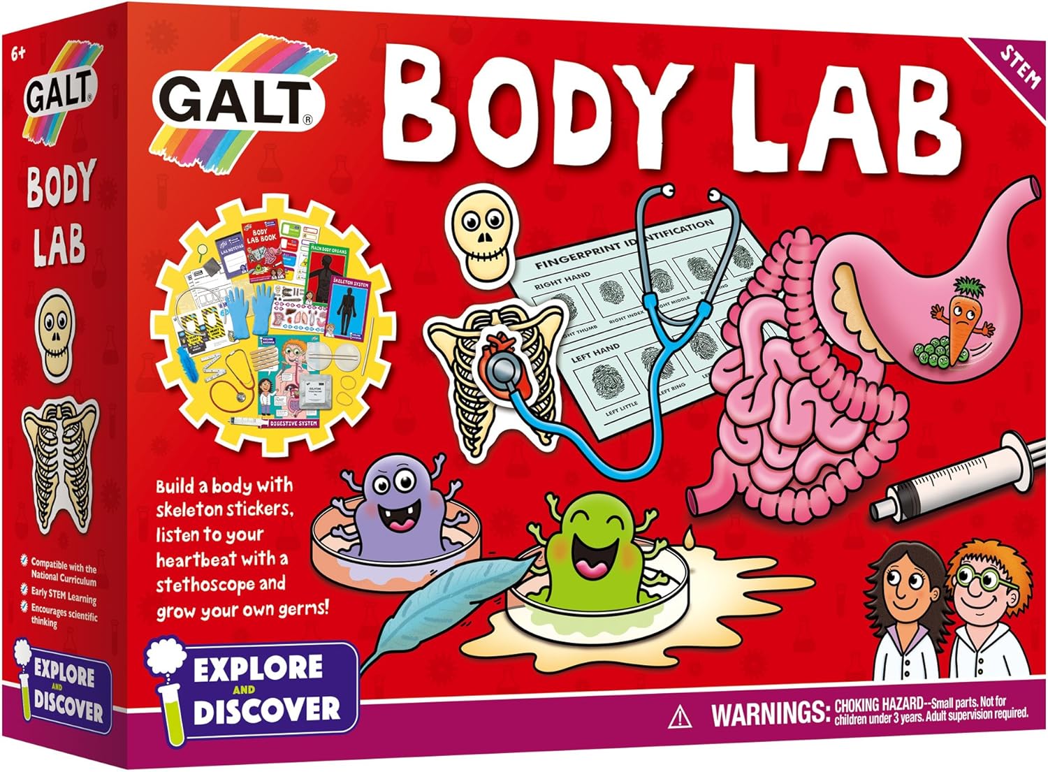 Galt Toys Body Lab - Biology Science Kit for Kids Ages 6-12