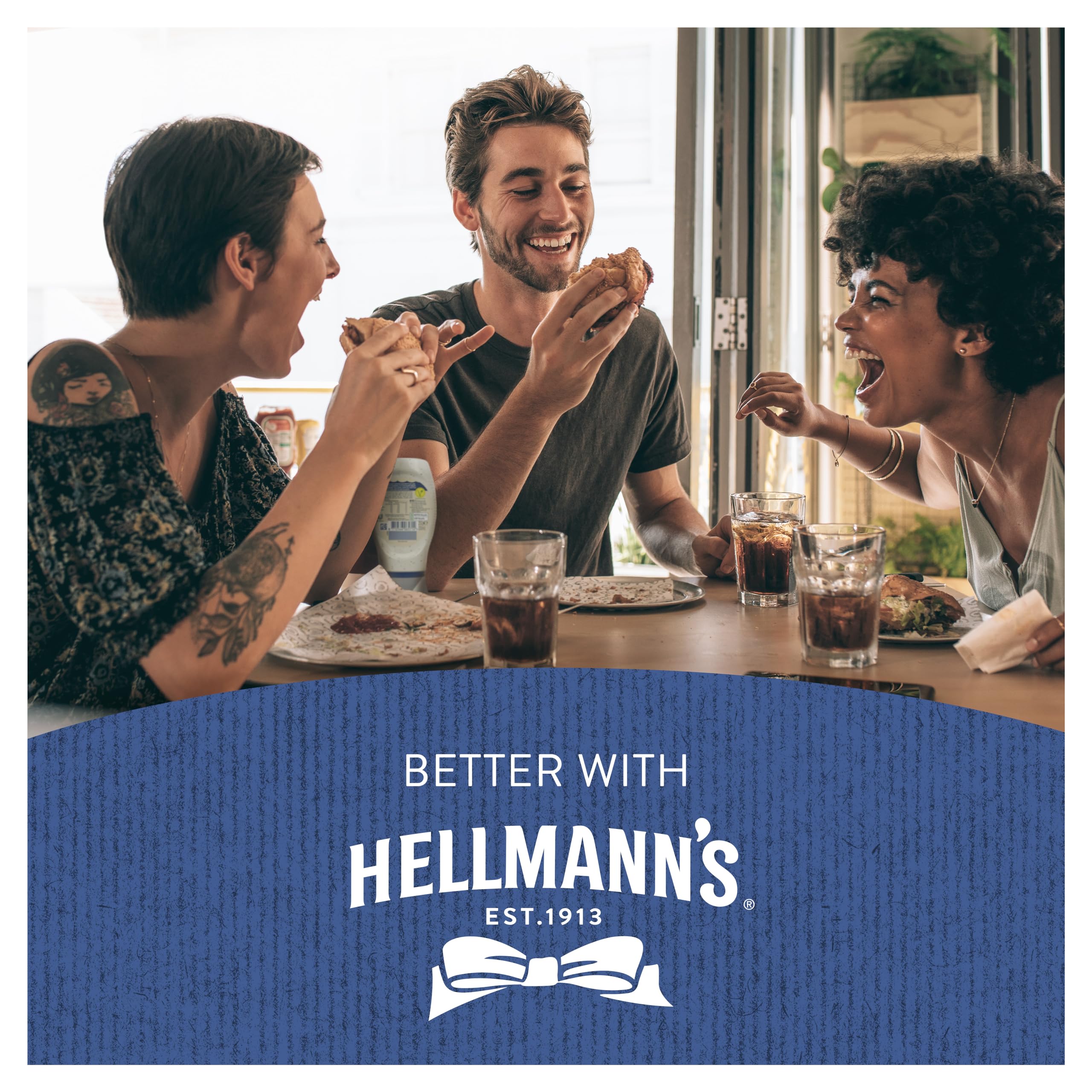 Hellmann's Roasted Garlic Mayonnaise - Creamy Garlic Flavour with 100% Recycled Bottle 4