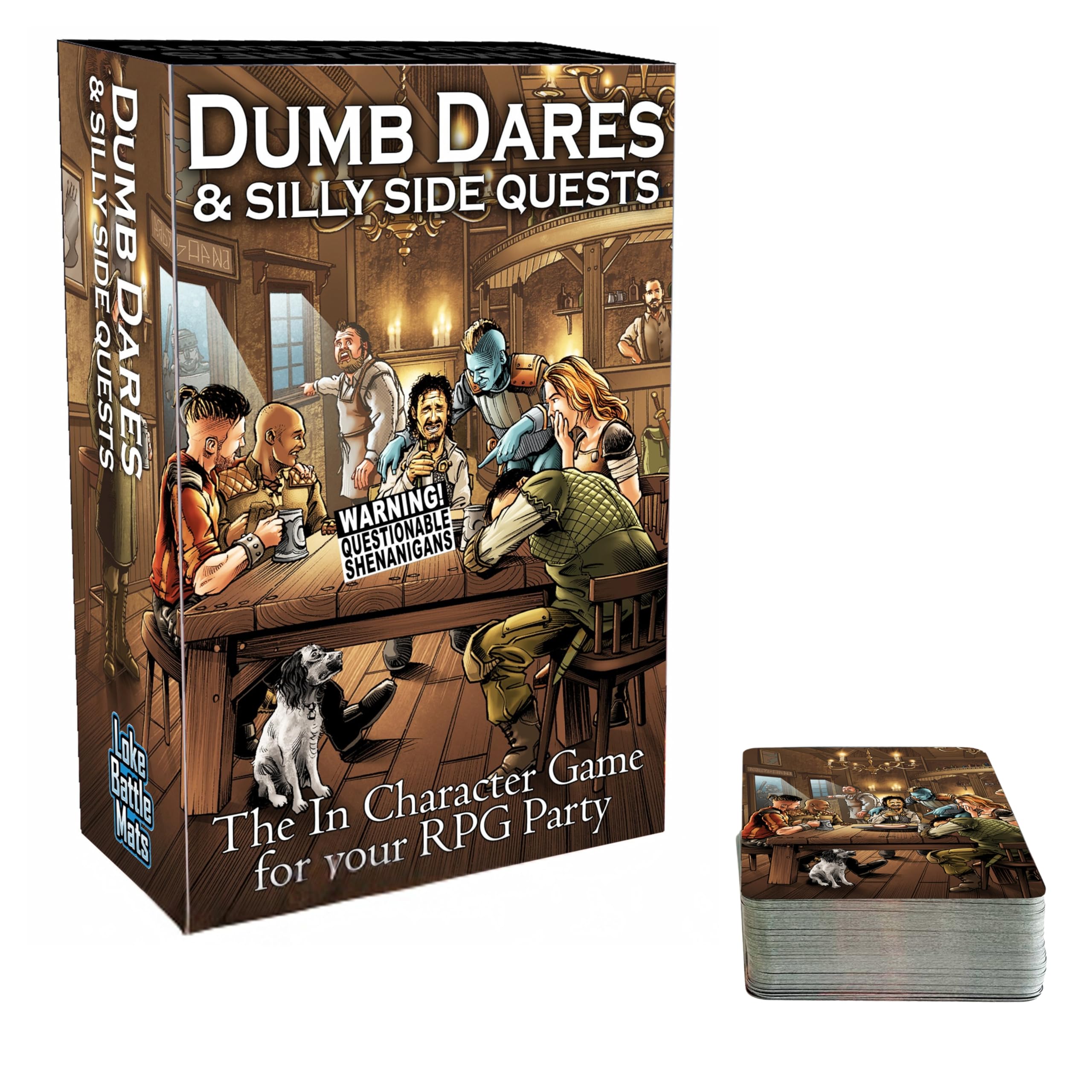 Loke Battlemats Dumb Dares & Silly Side Quests Card Game