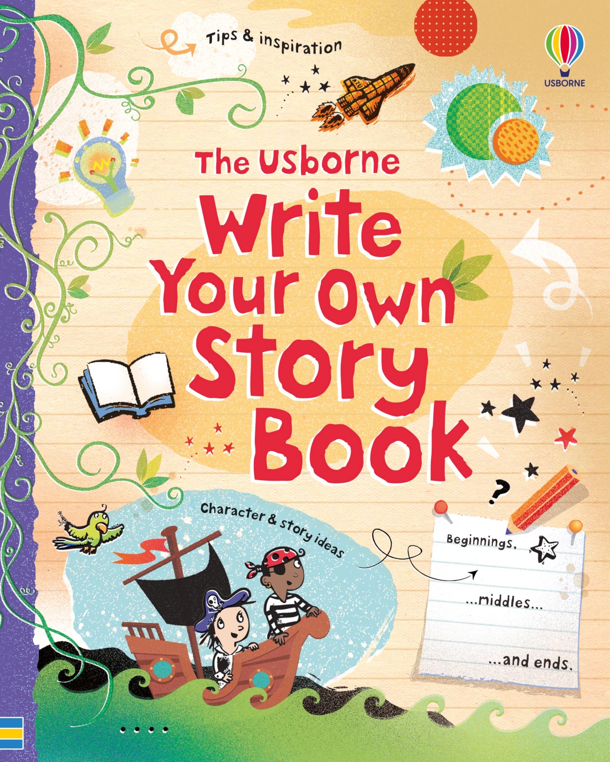Usborne Write Your Own Storybook - Spiral Bound | UK Edition | Ages 7-8