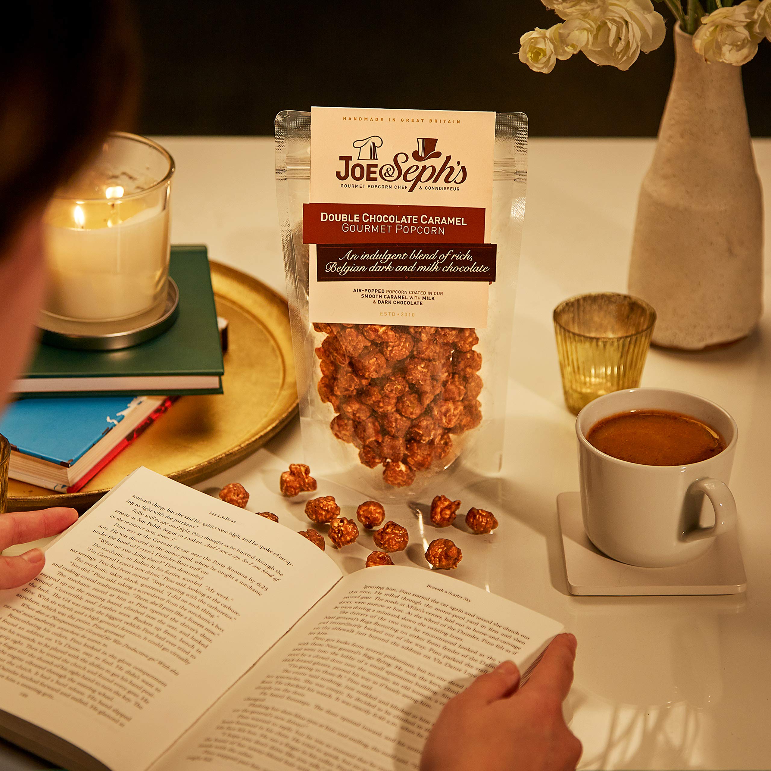 Joe & Seph's Night In Popcorn Gift Box - Salted Caramel & Chocolate Popcorn Treats 8