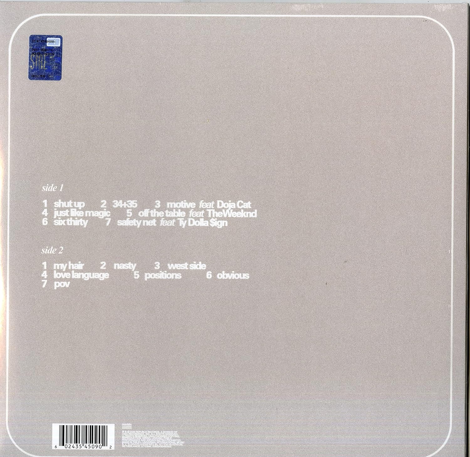 Ariana Grande - positions Audio CD