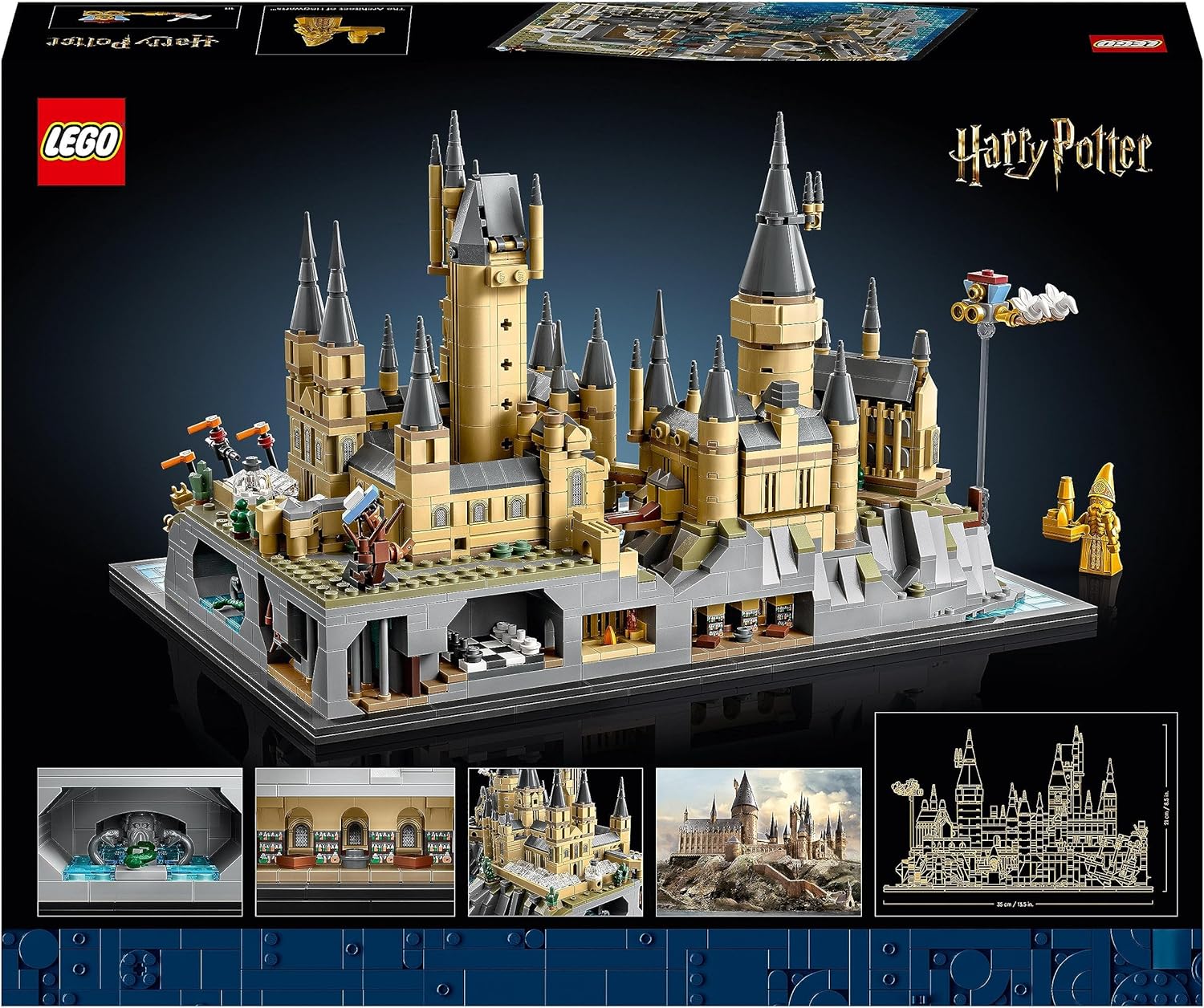 LEGO 76419 Harry Potter Hogwarts Castle and Grounds, 2660-Piece Model Set for Adults, Featuring Iconic Locations from the Wizarding World 7