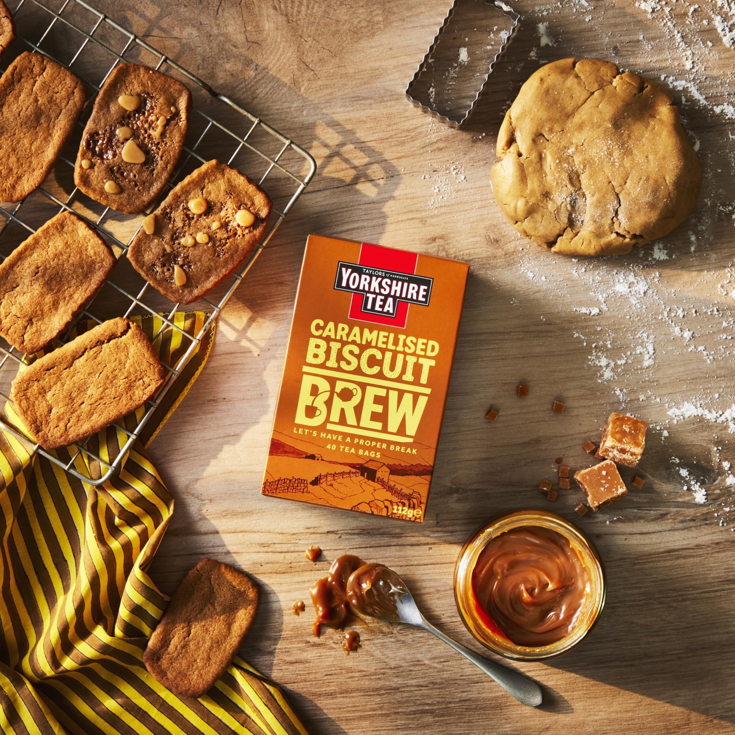 Yorkshire Tea - Caramelised Biscuit Brew Flavoured Tea Bags, 4 Boxes of 40 6