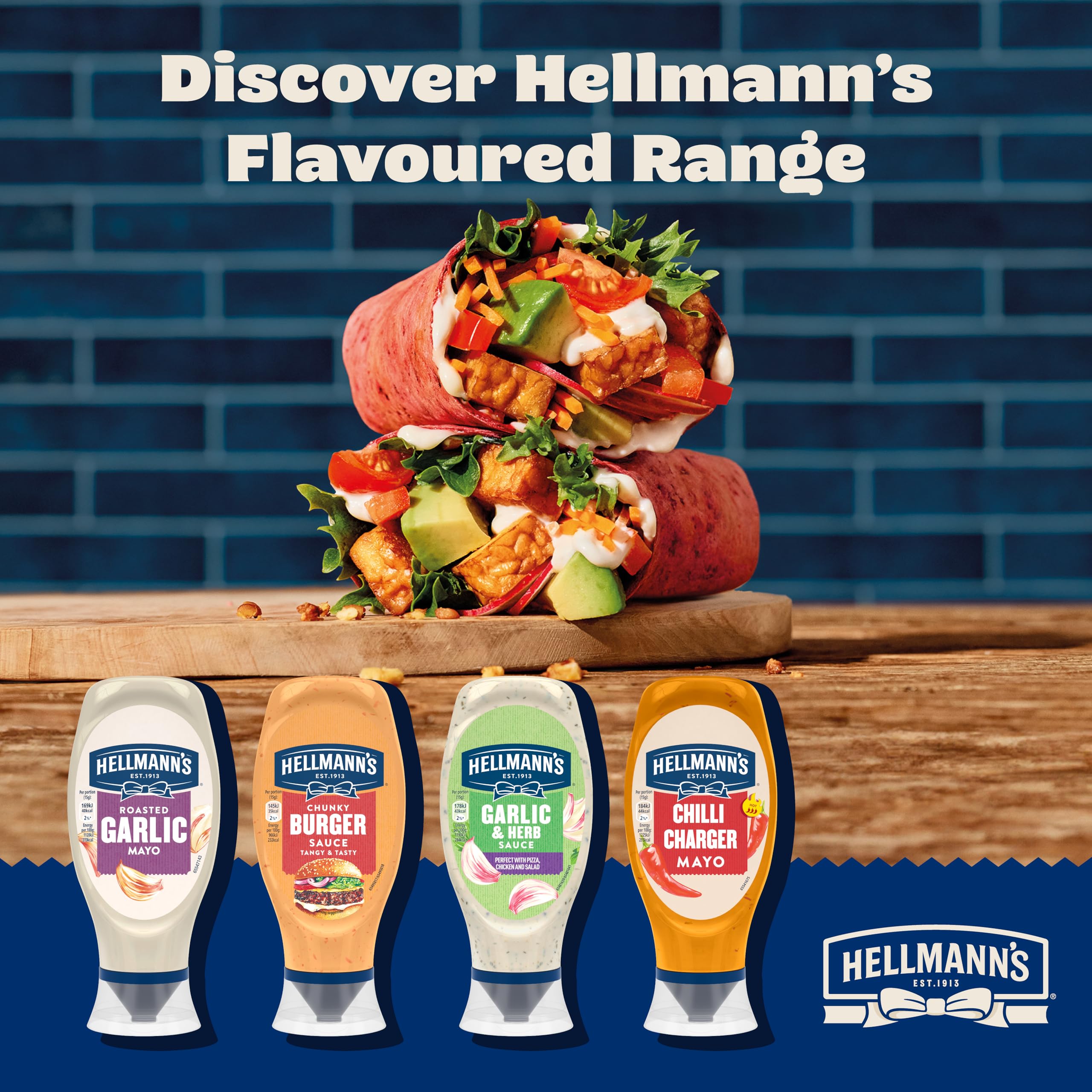 Hellmann's Chunky Burger Sauce - Creamy Texture with Gherkins & Chilli | 430ml 3