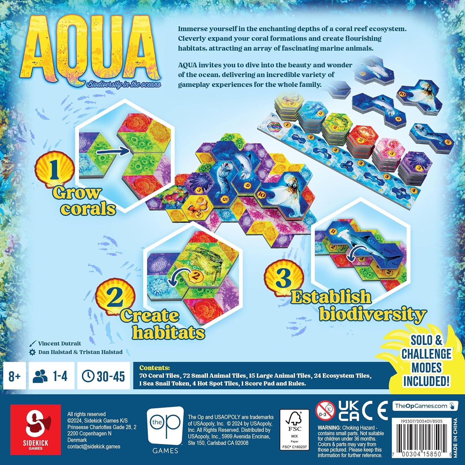 USAopoly Aqua Brettspiel | Strategiespiel mit Kunst von Vincent Dutrait 9