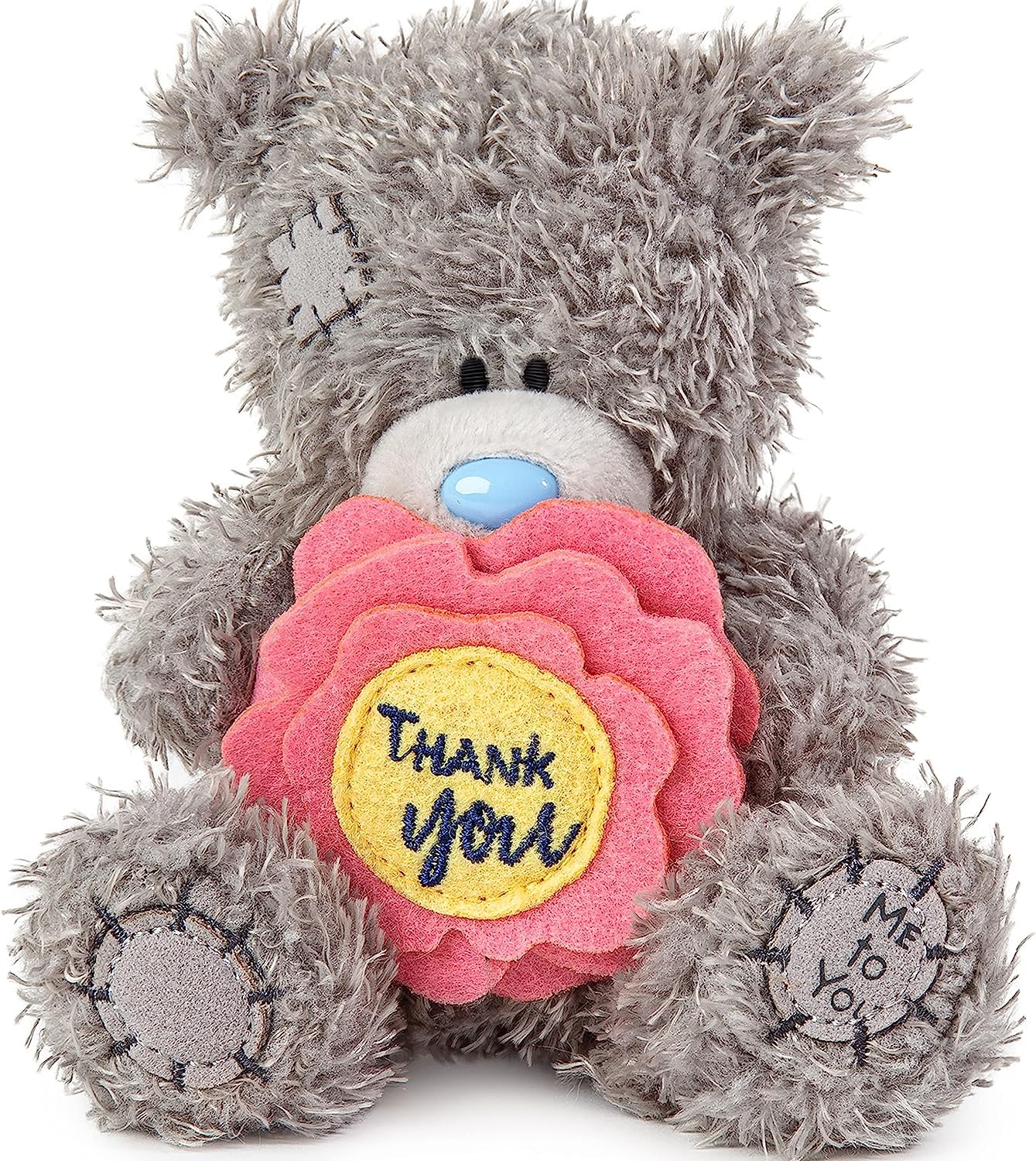 Me to You Tatty Teddy Bear - Thank You Flower | 10cm Height | Unisex Adult