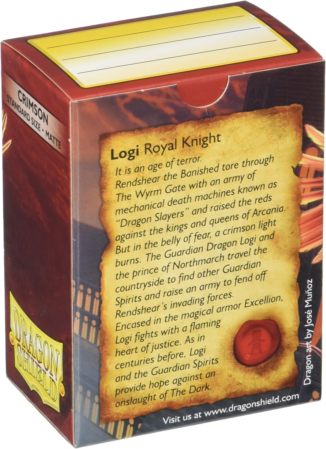 Arcane Tinmen Dragon Shield Matte Crimson 100 Card Sleeves 5