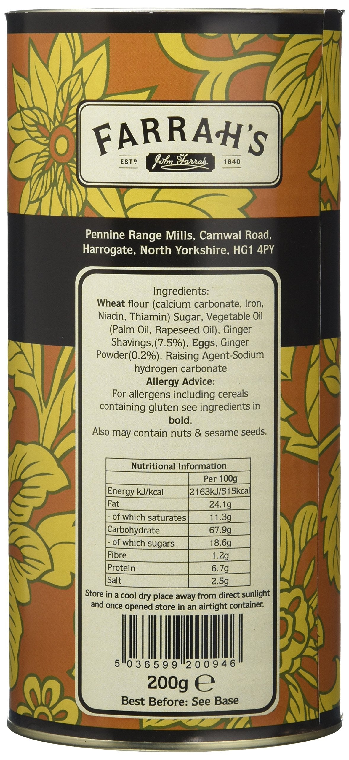 Farrah's - Ginger Crunch Biscuits 160g