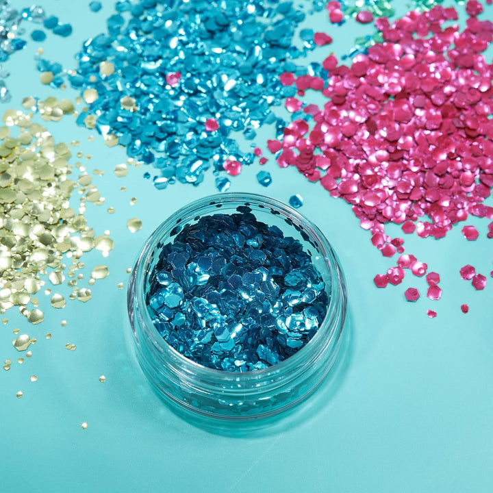 Moon Glitter - Biodegradable Eco Chunky Glitter Cosmetic Bio Festival Makeup Glitter (G13856)