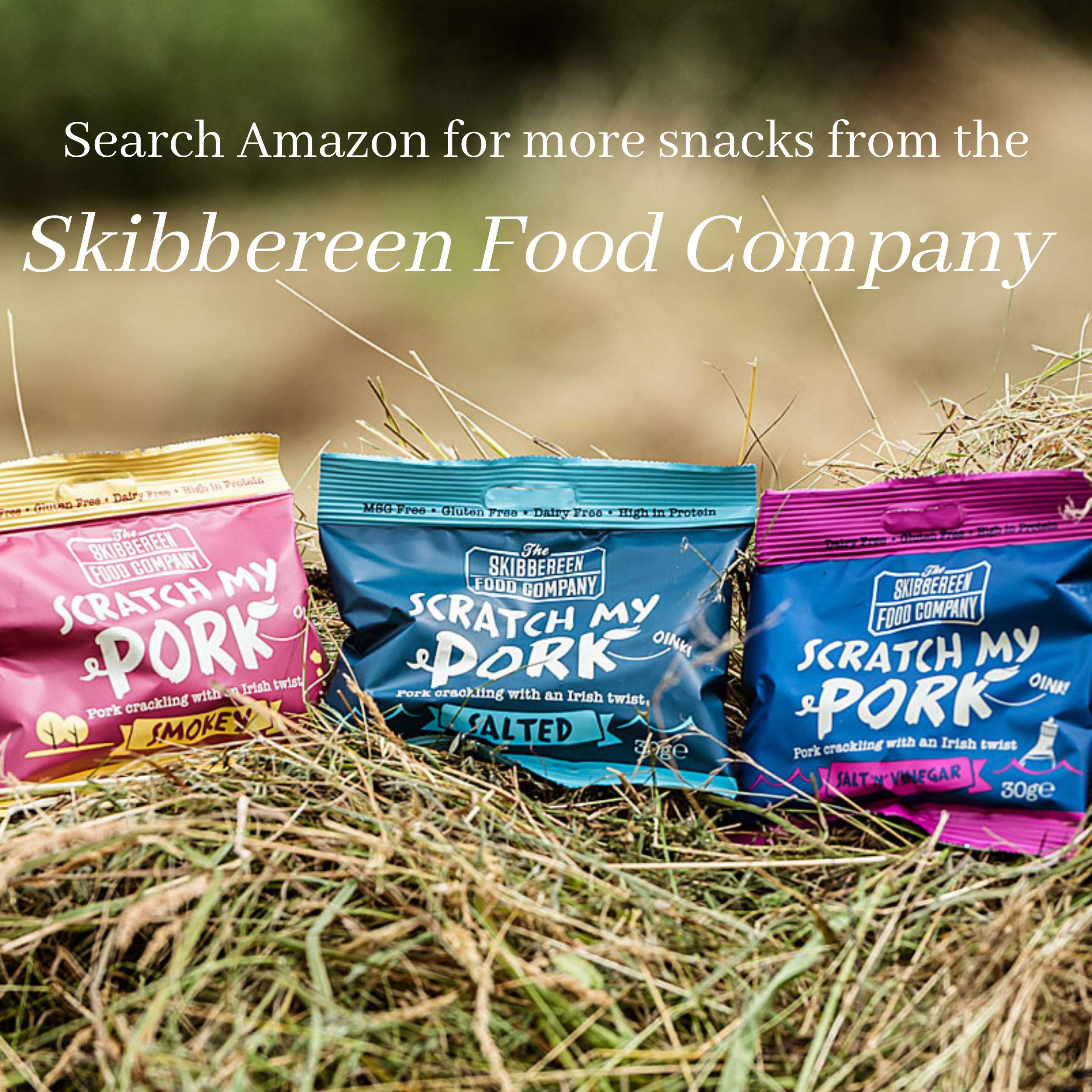 The Skibbereen Food Company Worcester Sauce Pork Crackling - Gluten Free, Keto Friendly, 250g Bulk Bag 7
