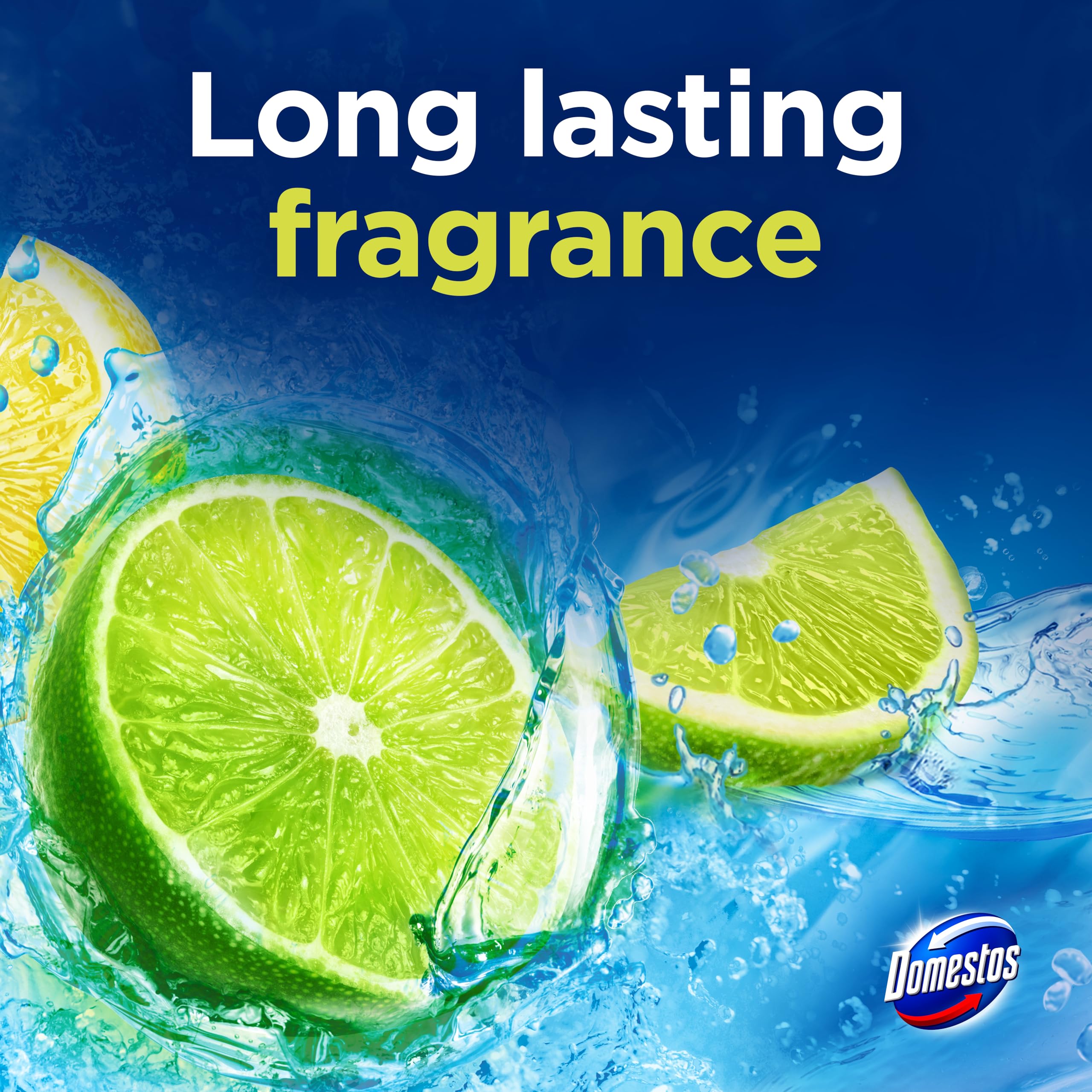 Domestos Power 5 Lime Toilet Rim Block Freshener | 5 Benefits | Lasts up to 300 Flushes 3