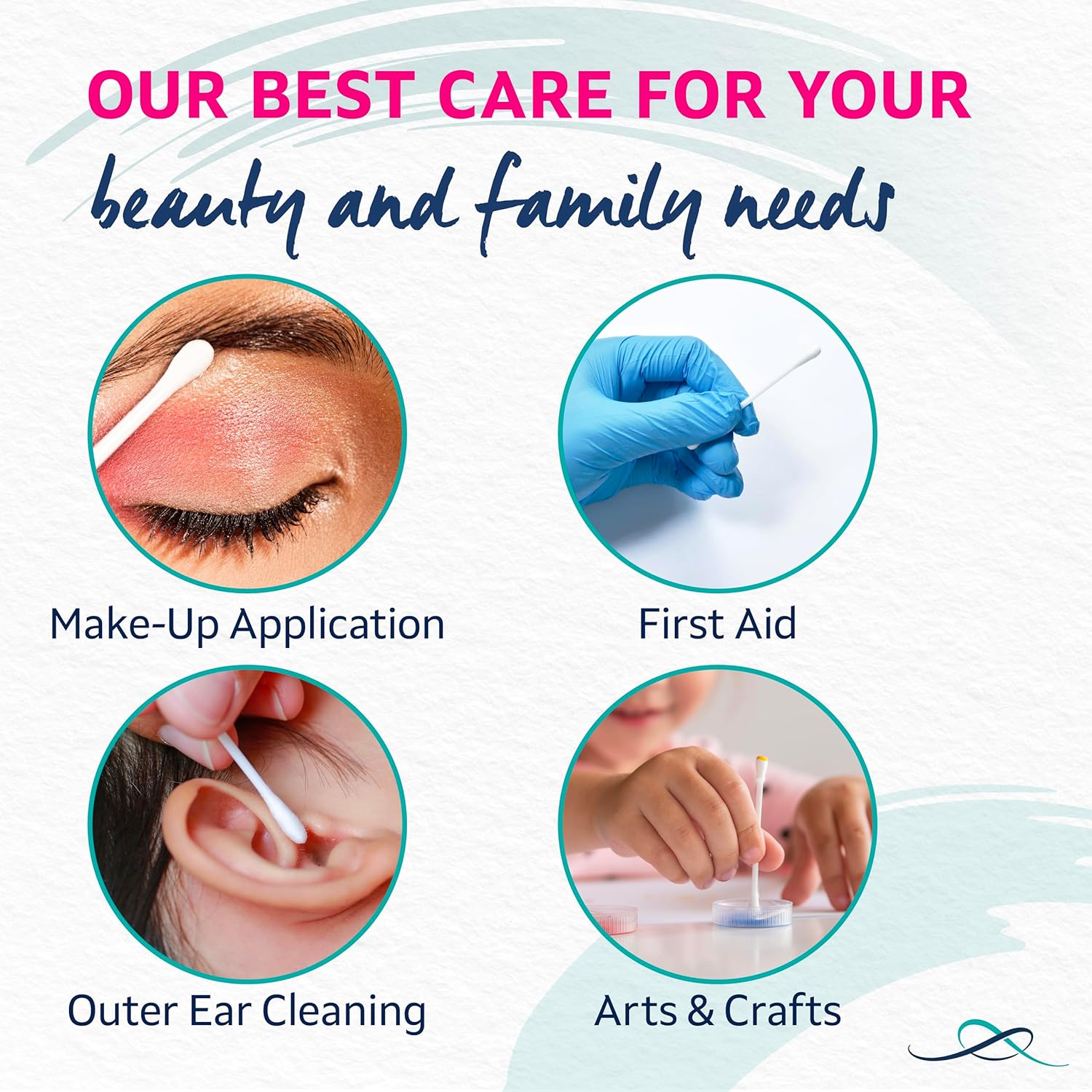 Lil-Lets Cotton Wool Buds (100% Pure Organic, Plastic-Free, FSC Certified) 7