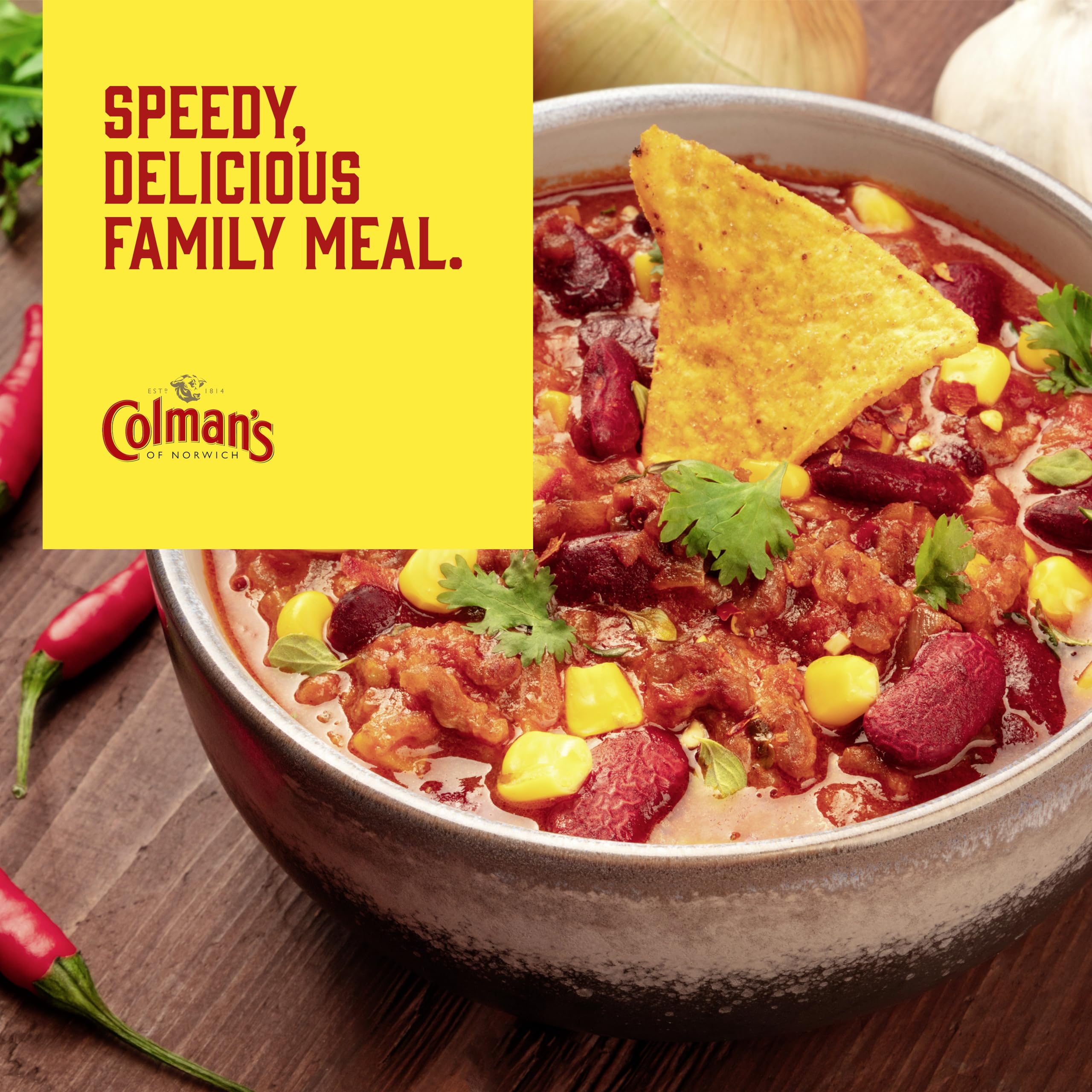 Colman's Hot Chilli Con Carne Meal Maker - 4 Servings | 37g 5